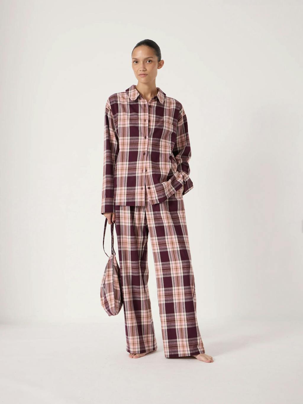013560-4823-01 Brushed Cotton Check Print Pyjamas