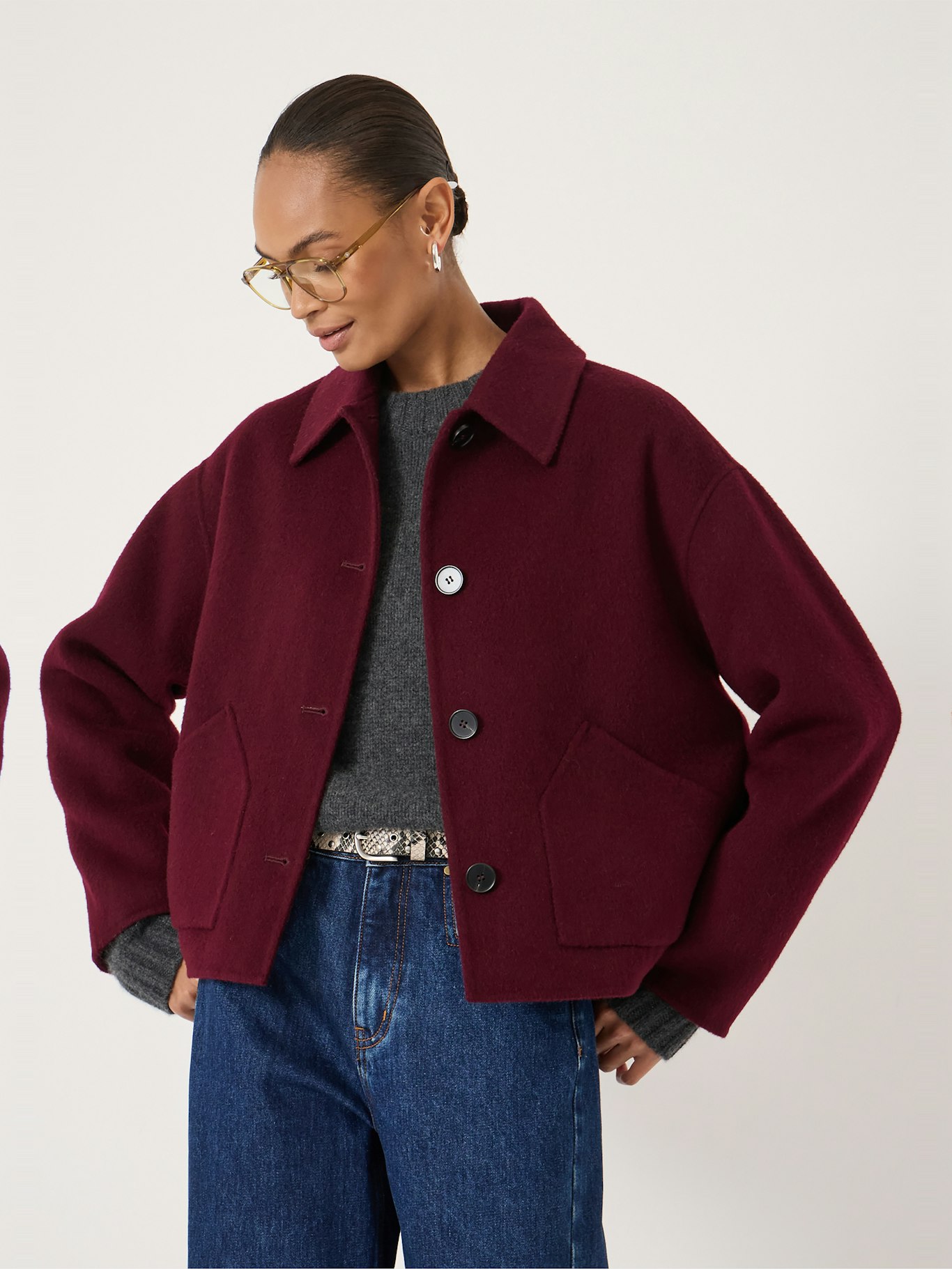 014305-1319-01 Pure Wool Double Faced Jacket