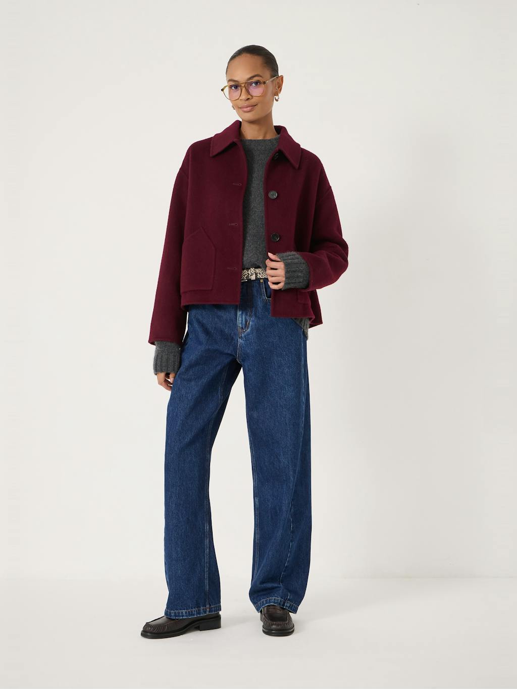 014305-1319-02 Pure Wool Double Faced Jacket