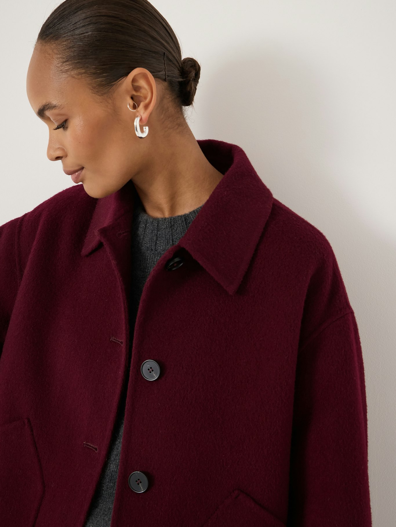 014305-1319-04 Pure Wool Double Faced Jacket