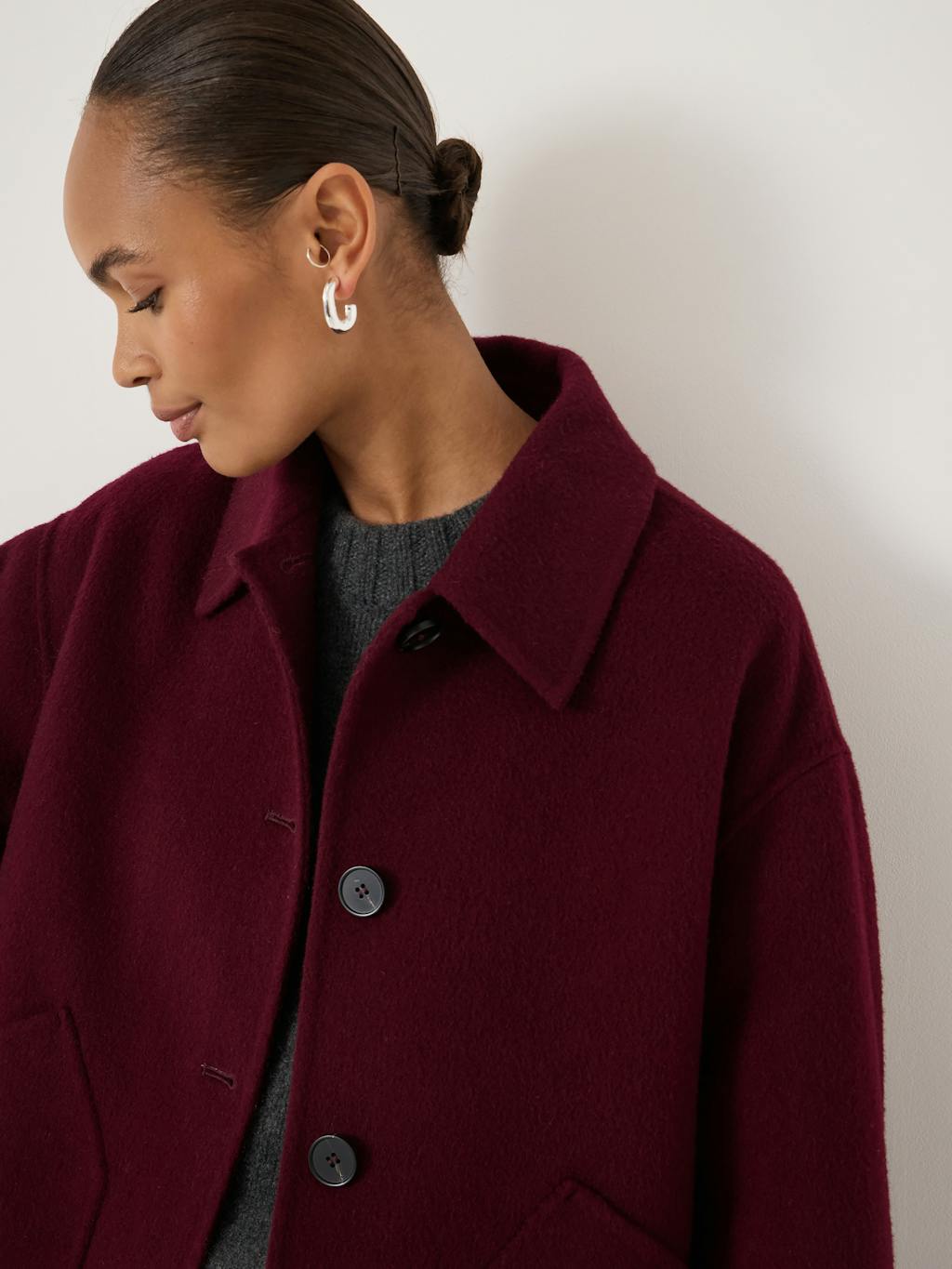 014305-1319-04 Pure Wool Double Faced Jacket