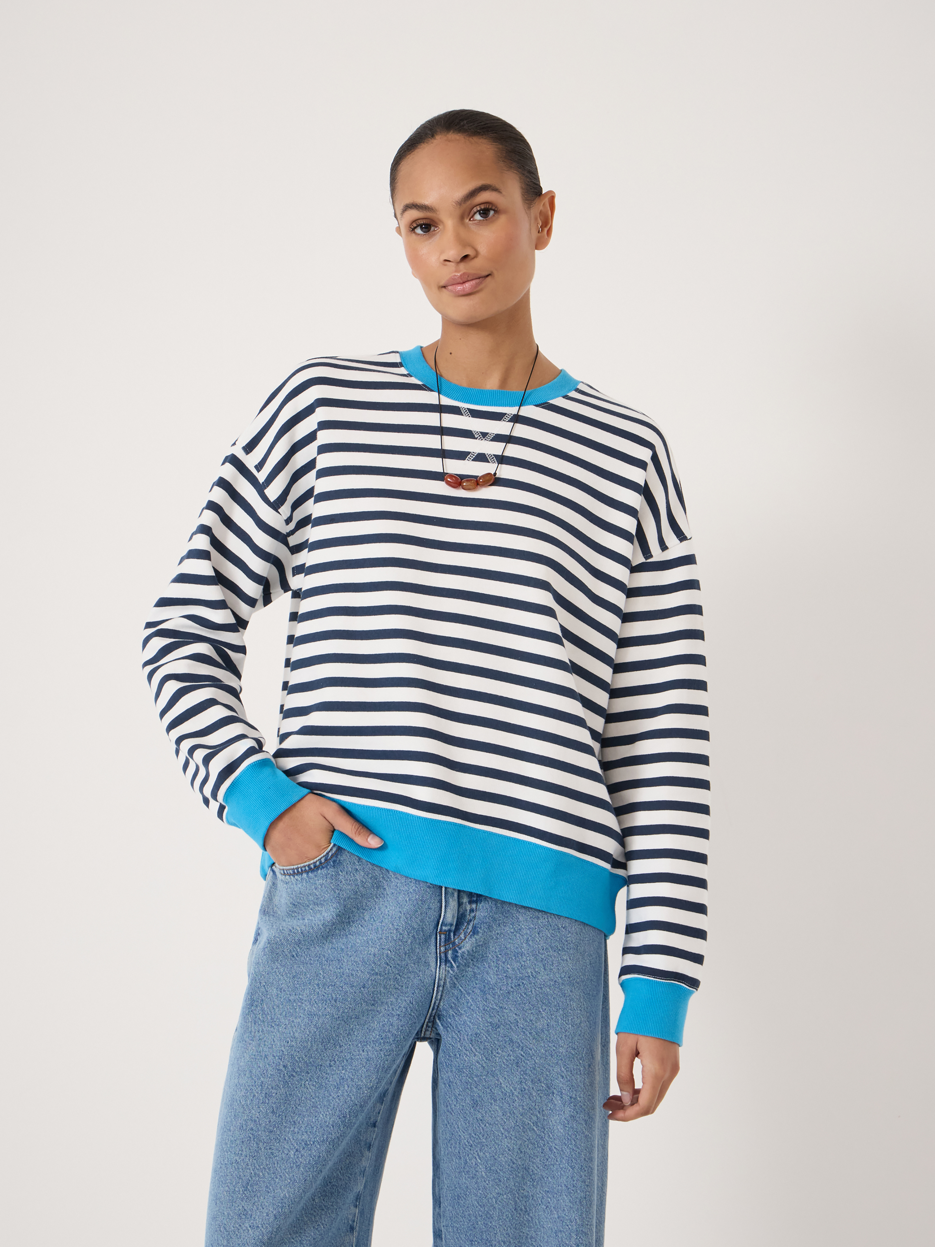Luca Stripe Heavyweight Sweatshirt