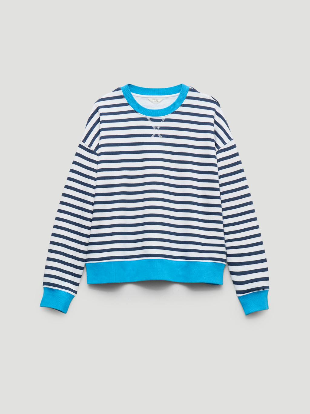 013044-1679-07 Luca Stripe Heavyweight Sweatshirt