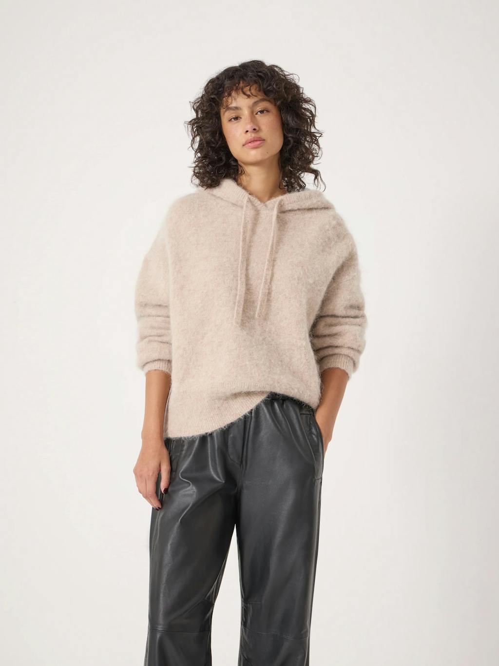 014203-2860-01 Hazel Alpaca Wool Hoodie