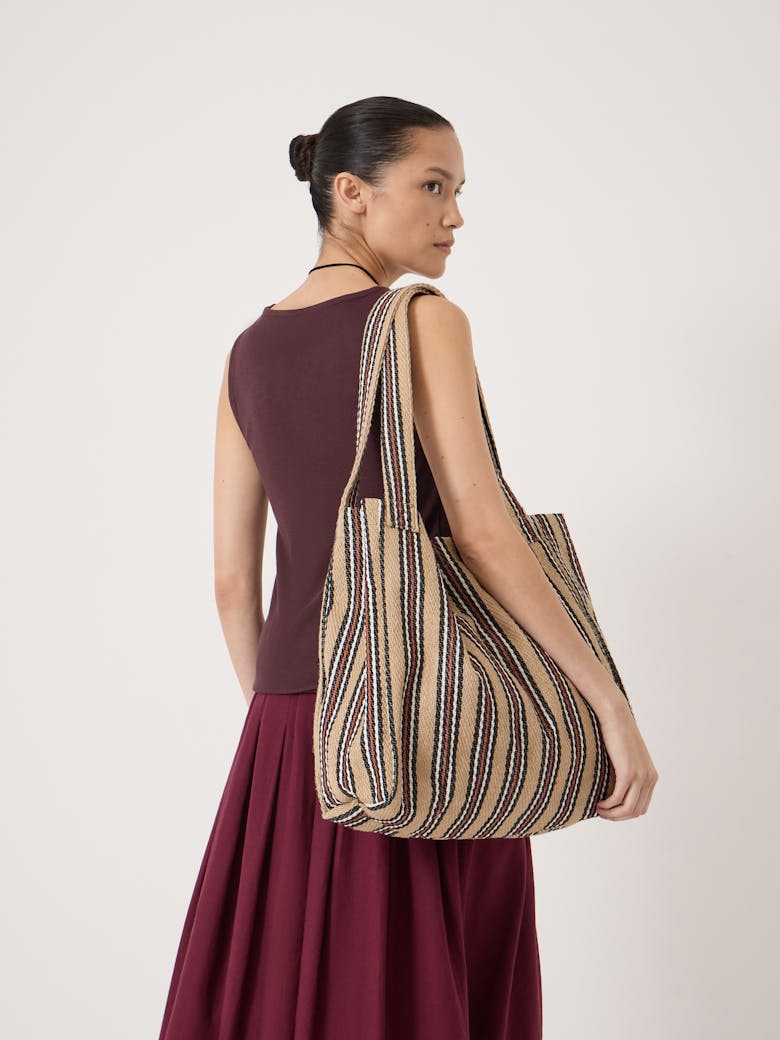 Scout Natural Stripe Tote Bag