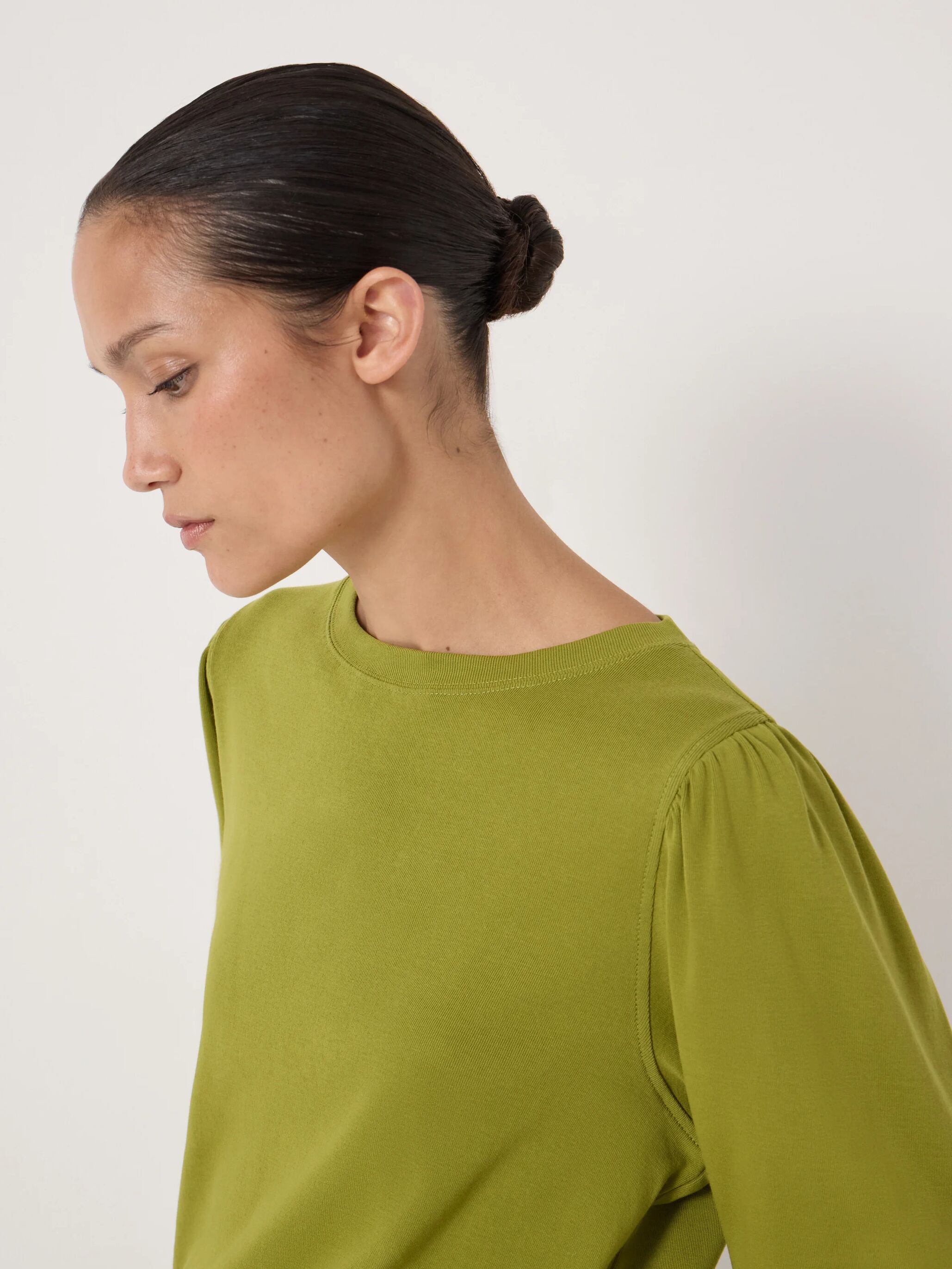 Emily Puff Sleeve Cotton Jersey Top