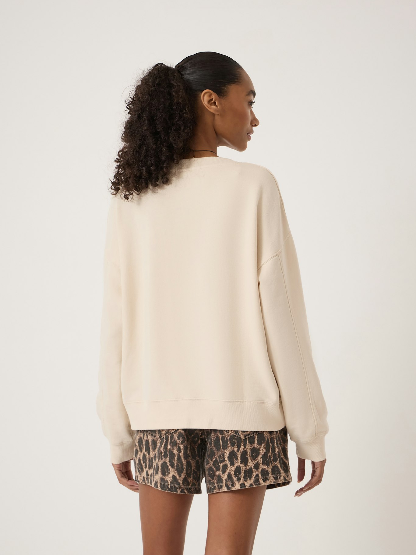 014472-3826-03 Cleo V-Neck Cotton Sweatshirt
