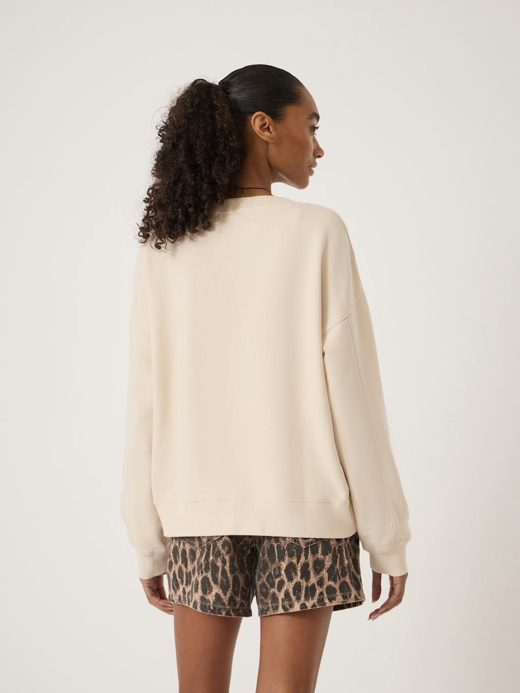 014472-3826-03 Cleo V-Neck Cotton Sweatshirt