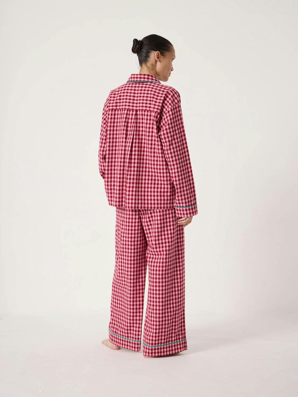 013567-4837-03 Brushed Cotton Gingham Pyjamas