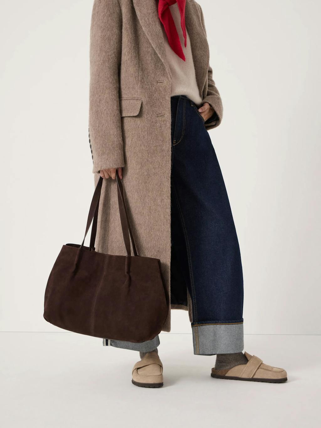 013955-0450-03 Suede Wing Tote Bag