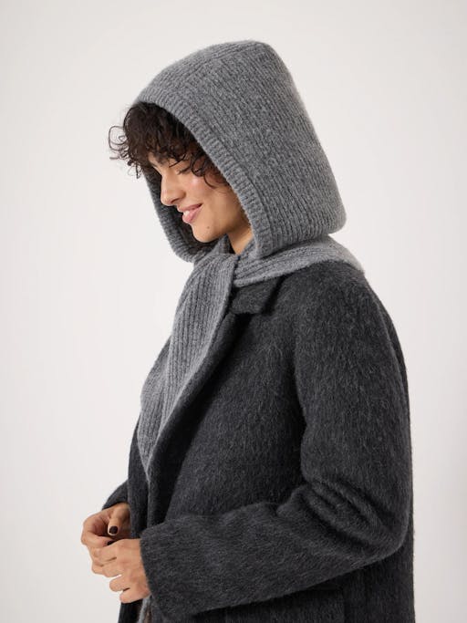 Knitted Hooded Scarf