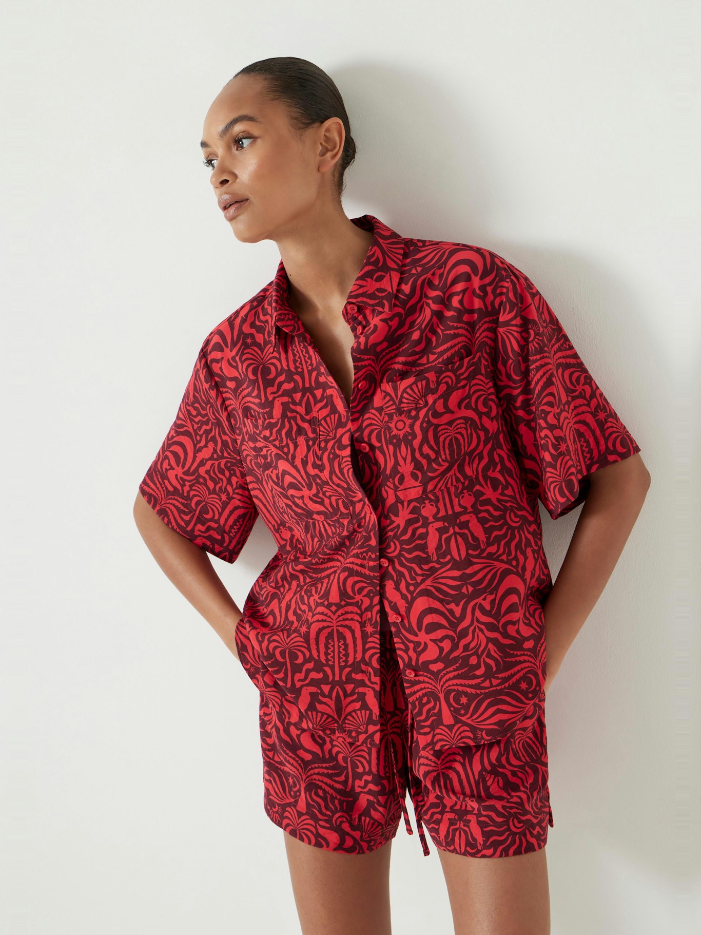 013251-4793-01 Air Flow Short Sleeve Collared Shirt