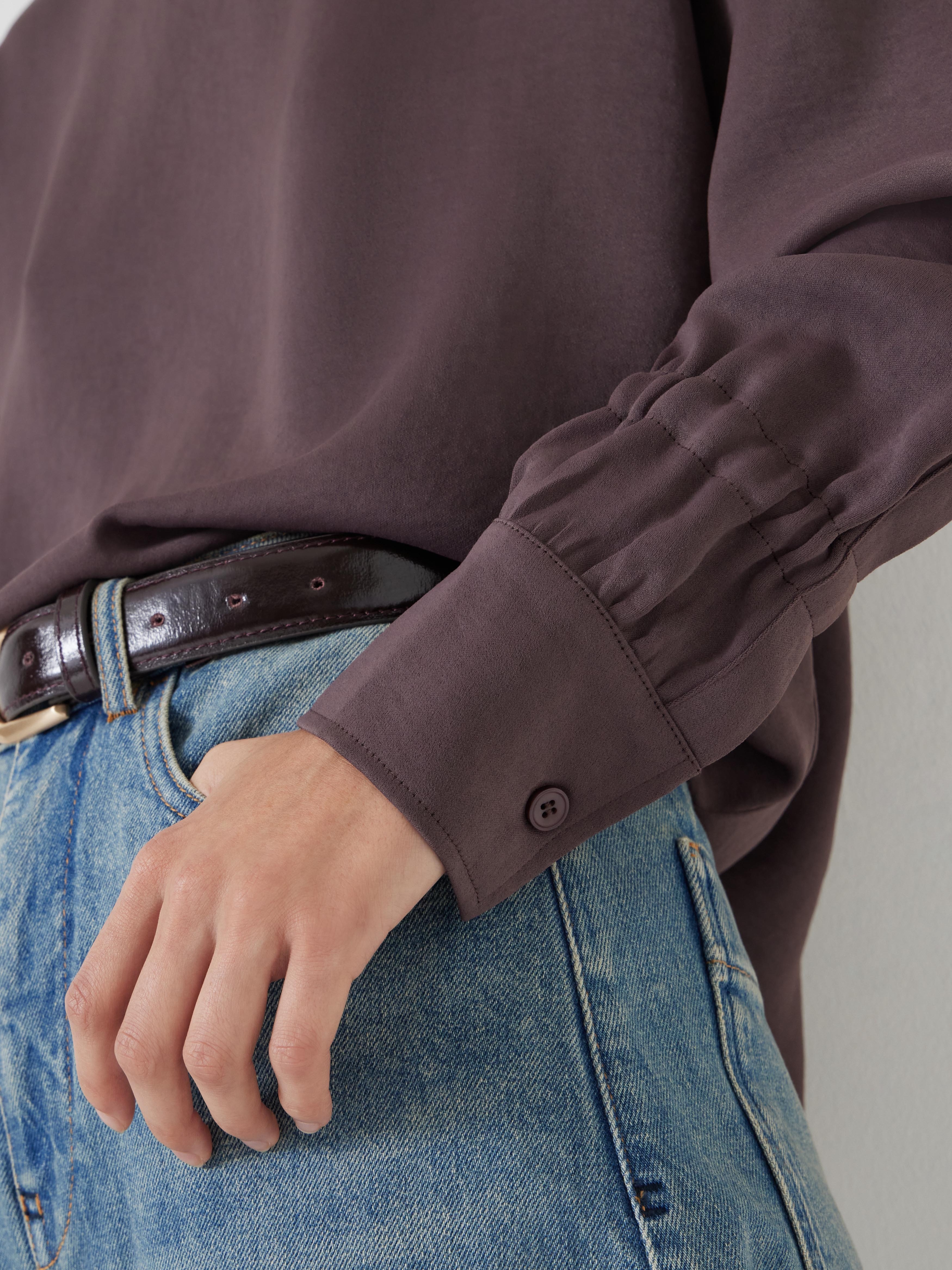 Long Sleeve Cowl Neck Top