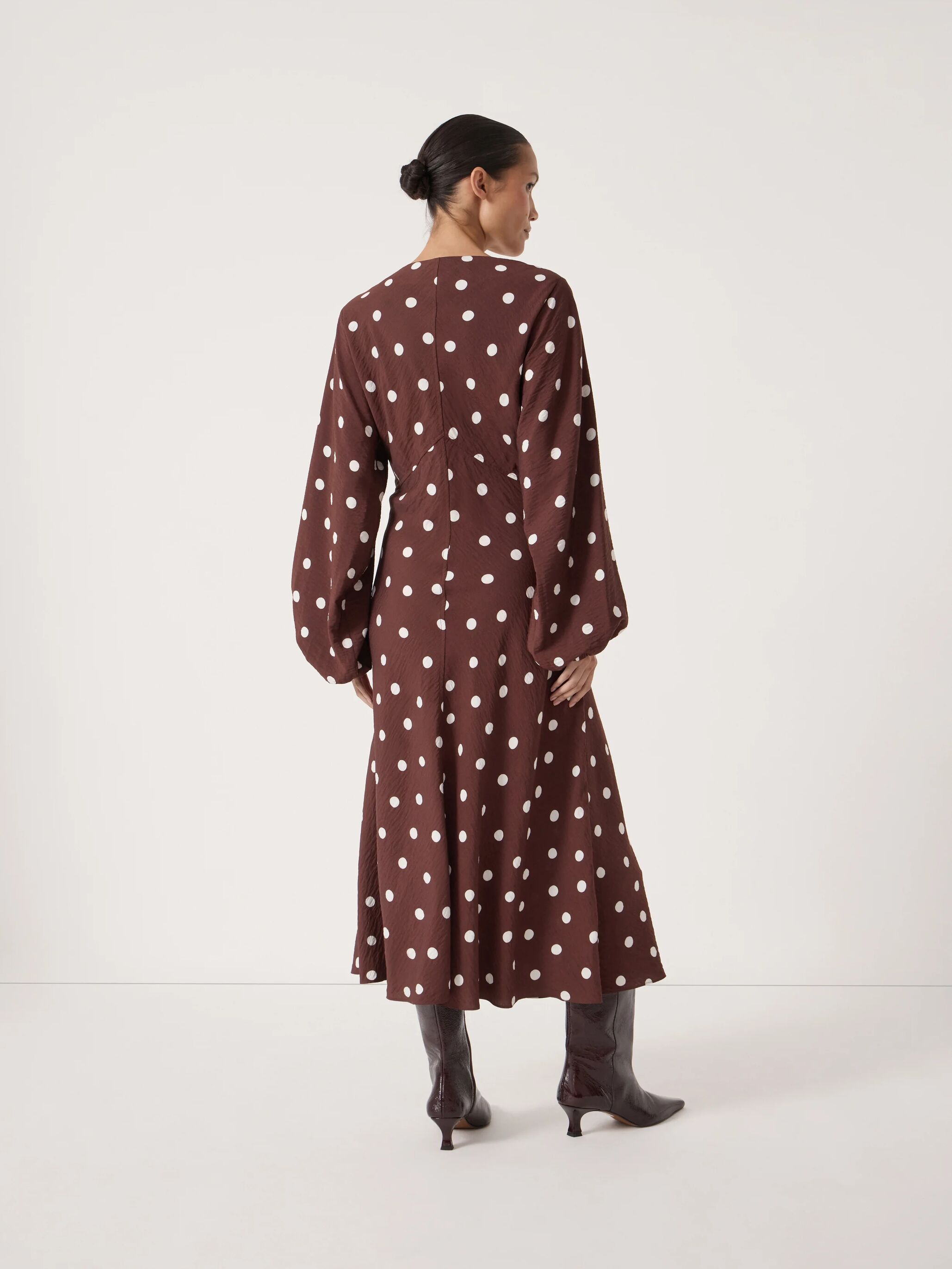 Grace V-Neck Long Sleeve Dress