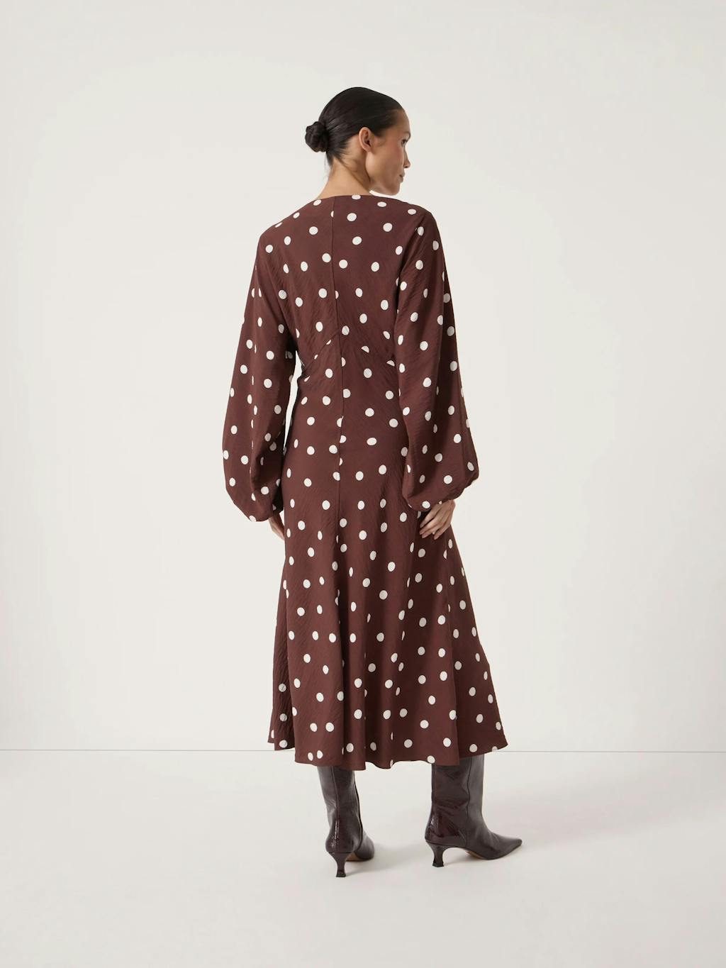 014470-4884-03 Grace V-Neck Long Sleeve Dress