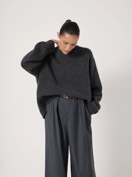 Cora Relaxed Chunky Cashmere Crew Jumper