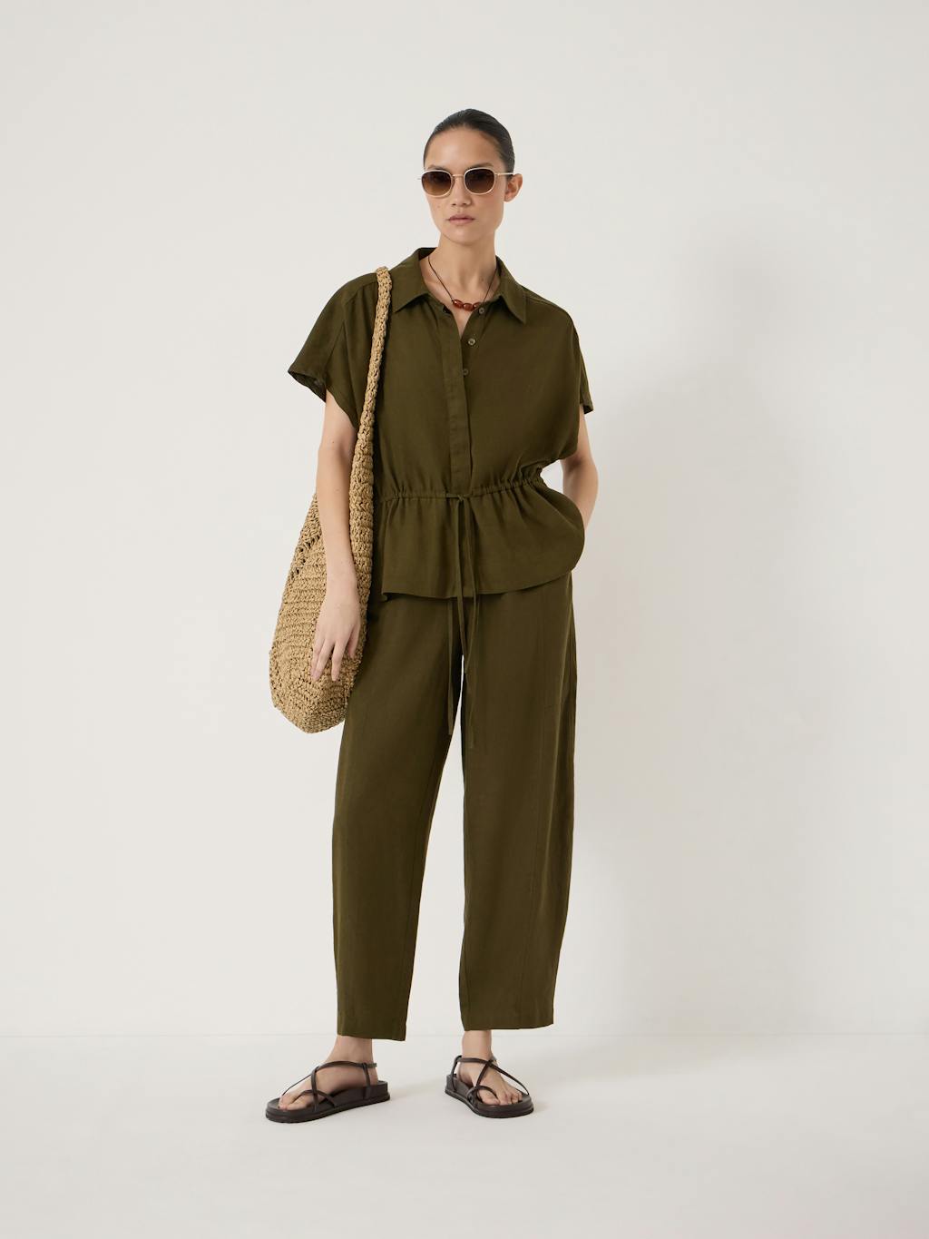 014771-2295-01 Mirai Linen Blend Short Sleeve Shirt