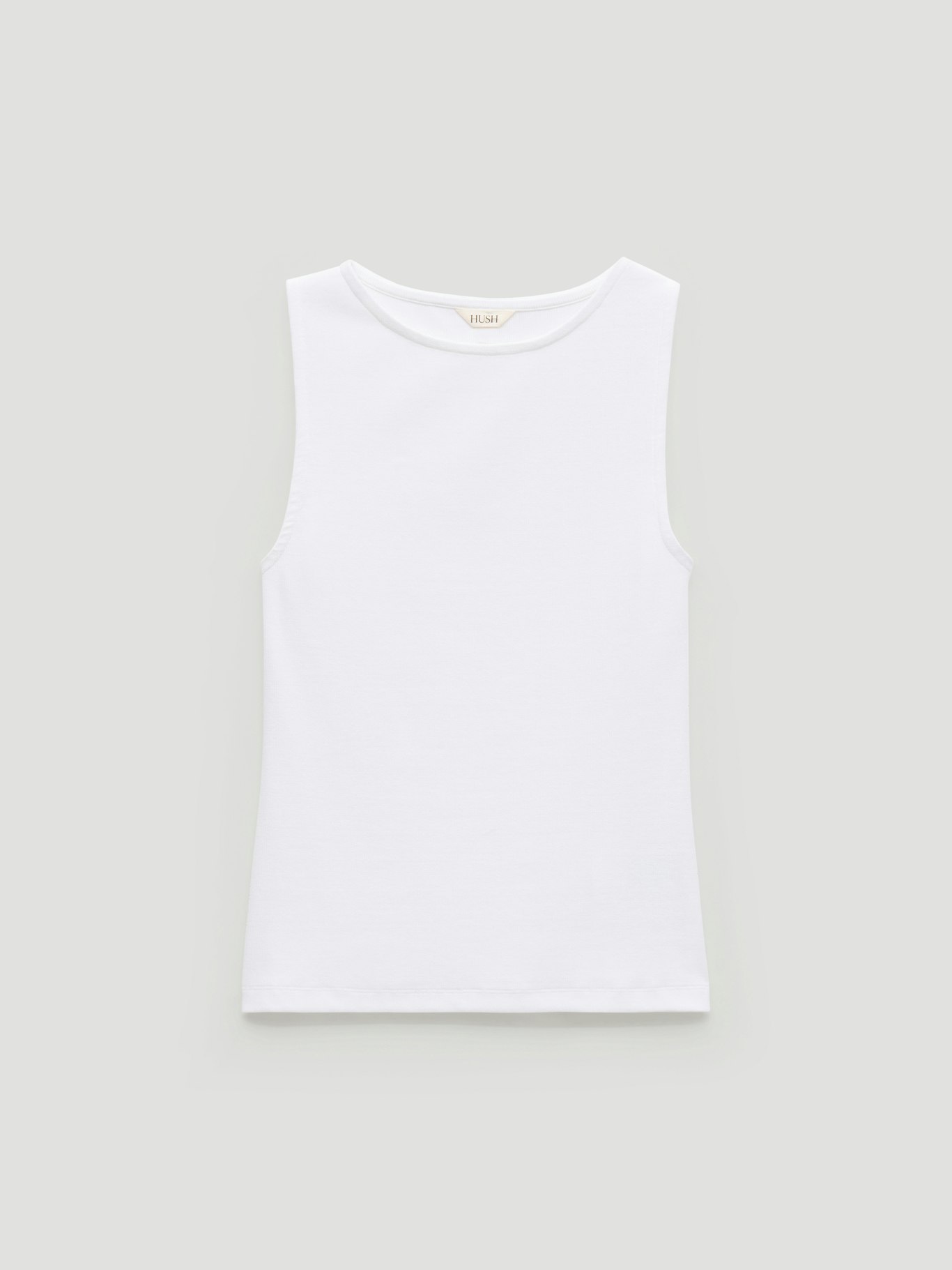 014916-0001-07 Micah Slash Neck Cotton Ribbed Vest