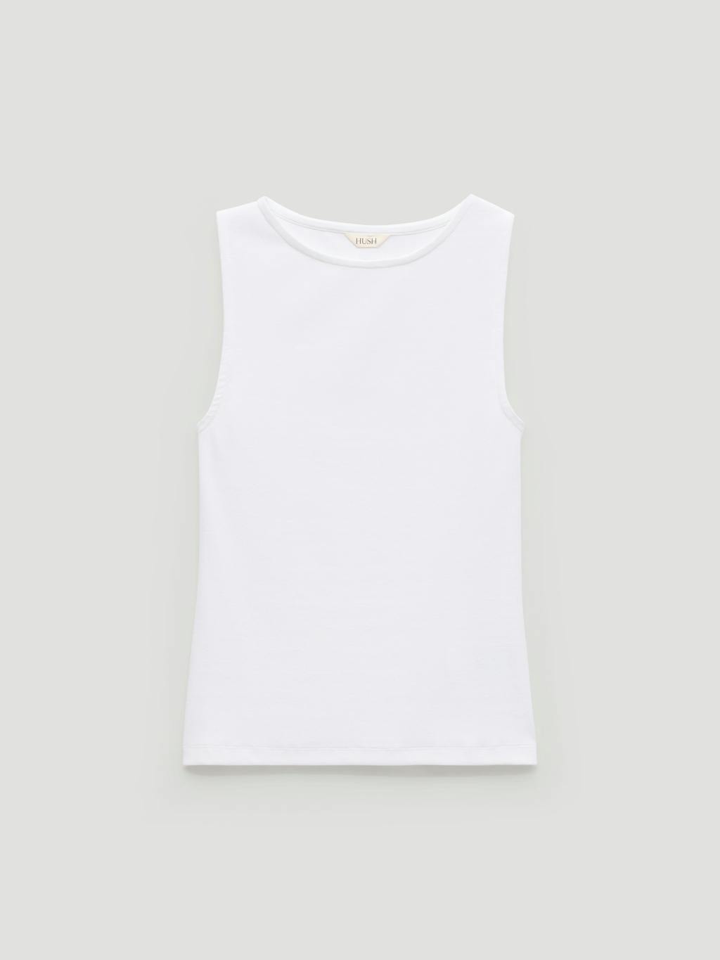 014916-0001-07 Micah Boat Neck Cotton Ribbed Vest