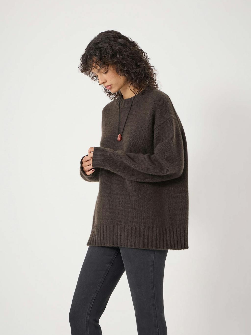 014161-0450-03 Cora Longline Chunky Cashmere Jumper