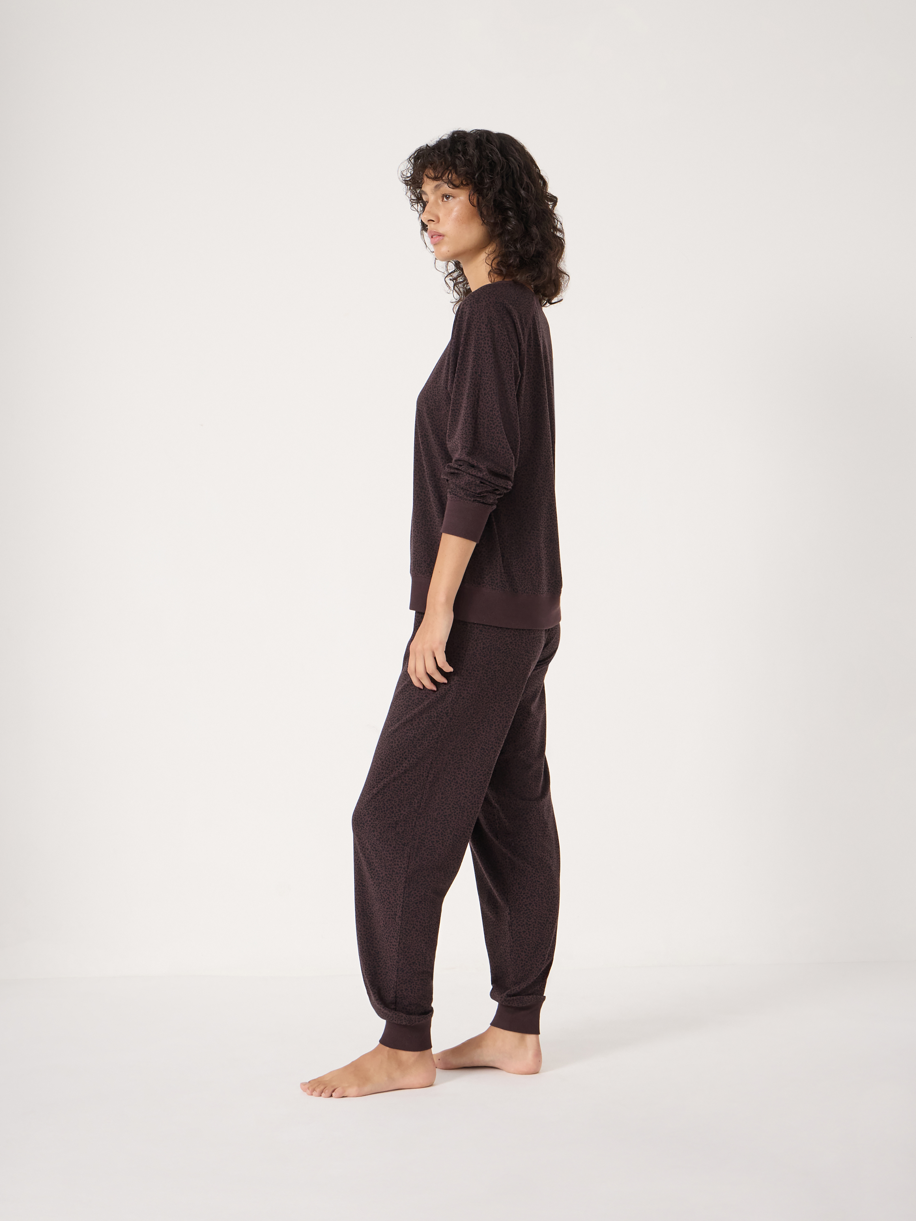 Joelle Jersey Jogger Animal Print Pyjamas