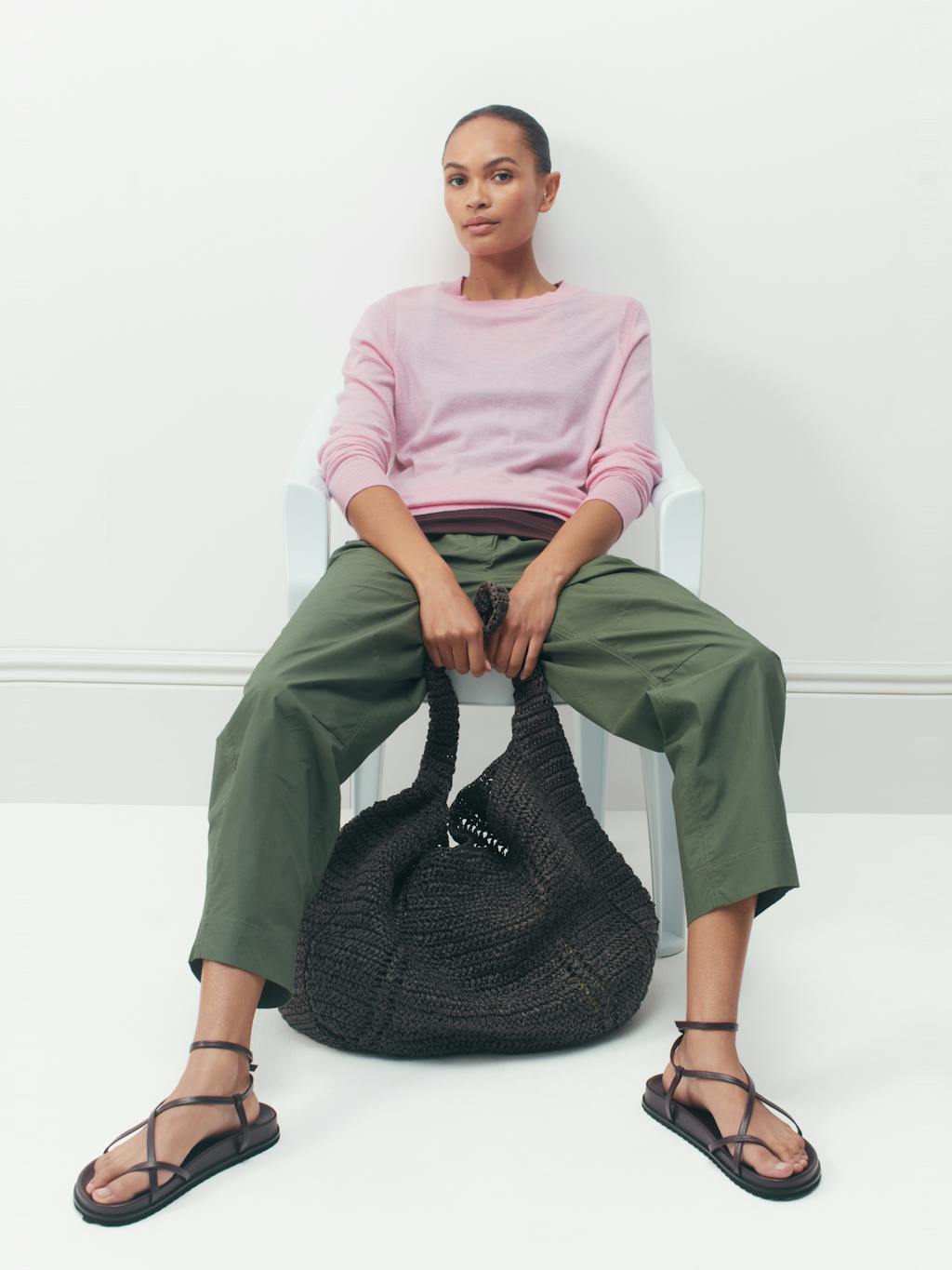 013277-2012-10 Jack Barrel Leg Pull On Lightweight Cotton Trousers