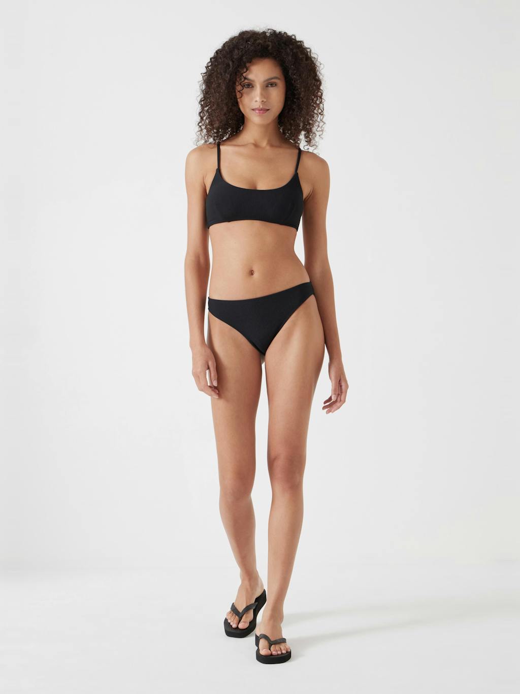 013234-0456-02 Square Neck Texture Bikini Top