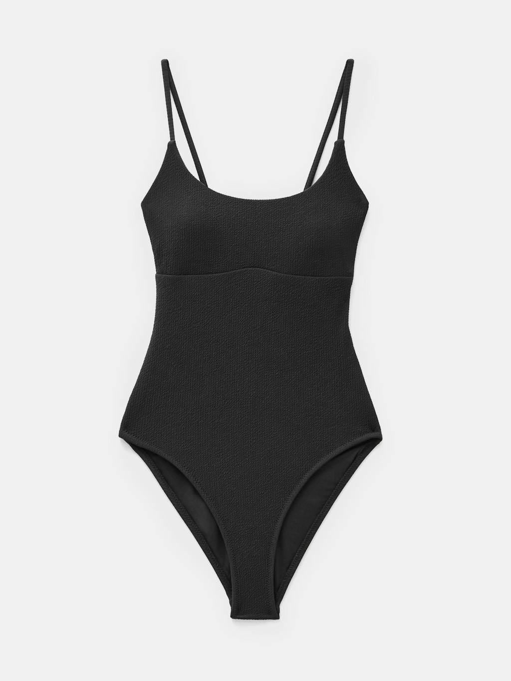 013235-0456-07 Square Neck Texture Swimsuit