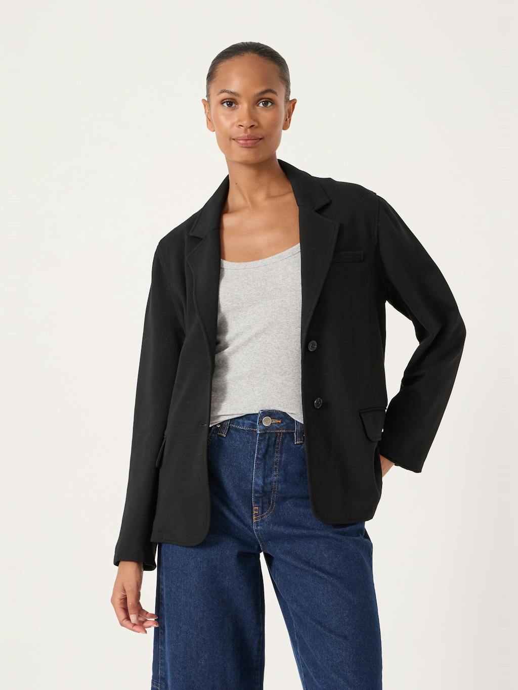 014536-0456-02 Relaxed Ponte Blazer