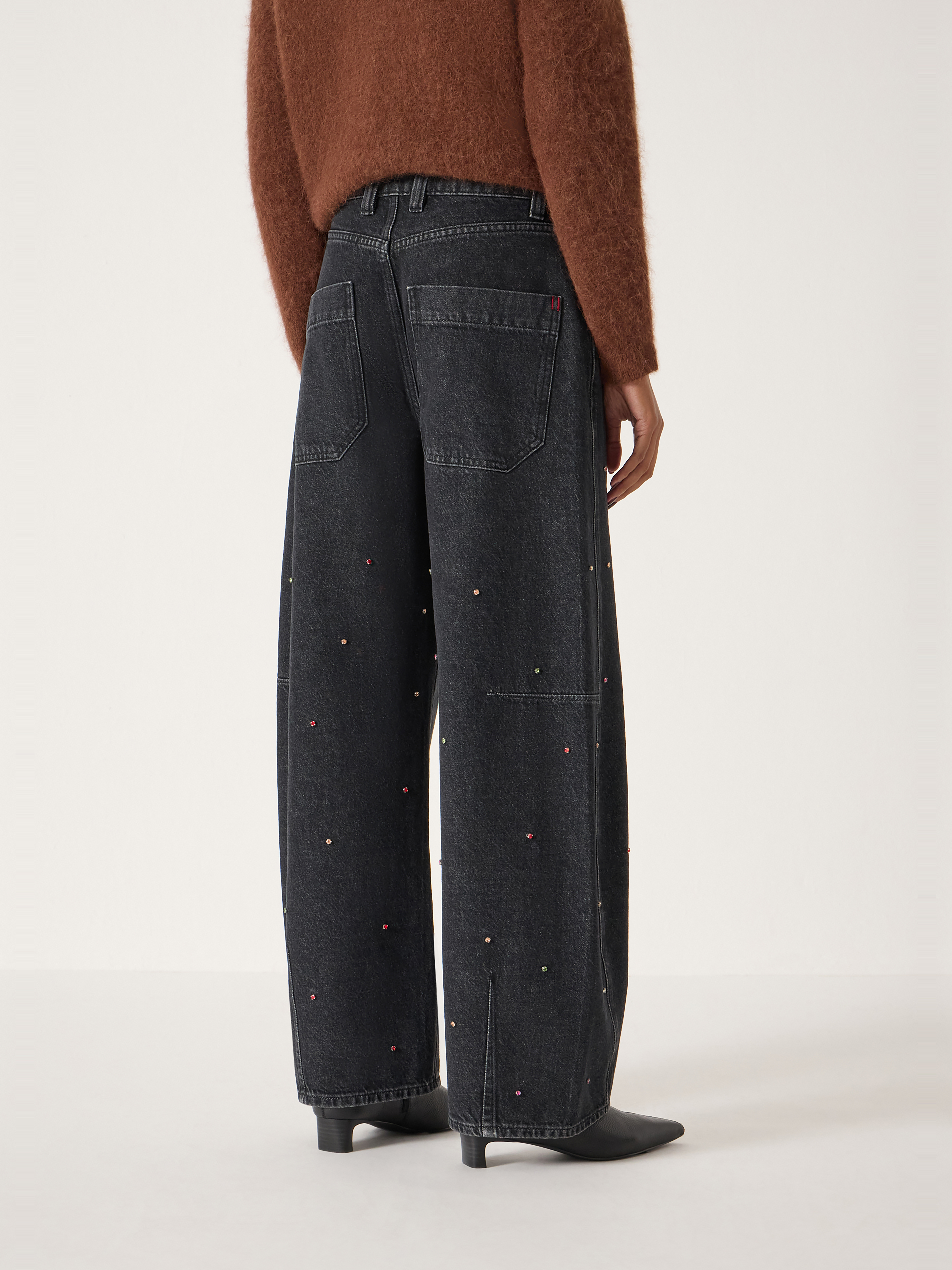 Embellished Bree Barrel Leg Jeans