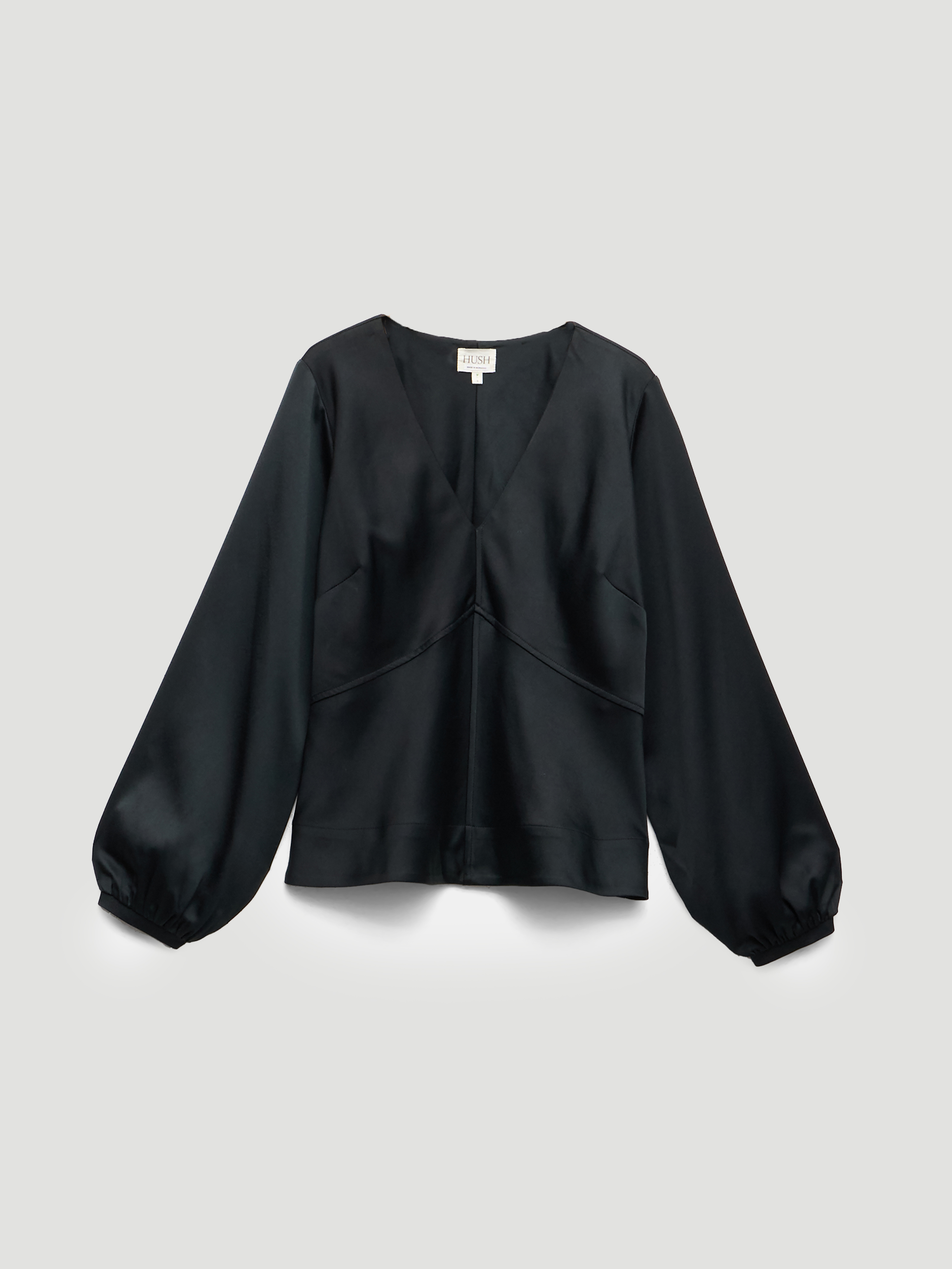 Grace Satin Long Sleeve Top