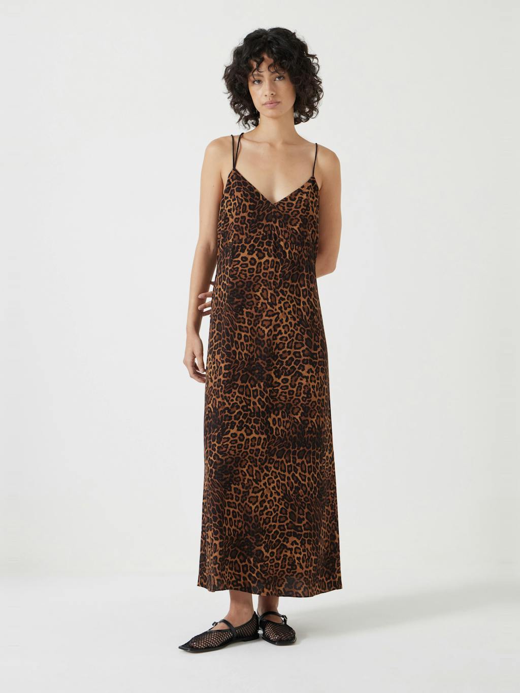 012823-4728-01 Printed Midi Slip Dress