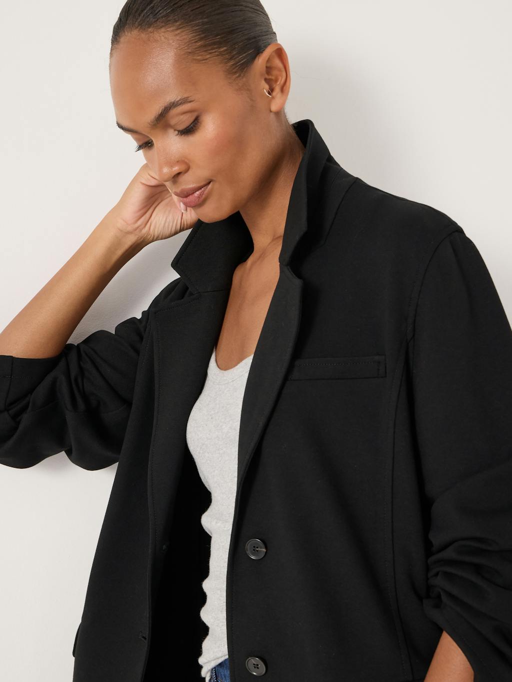 014536-0456-04 Relaxed Ponte Blazer