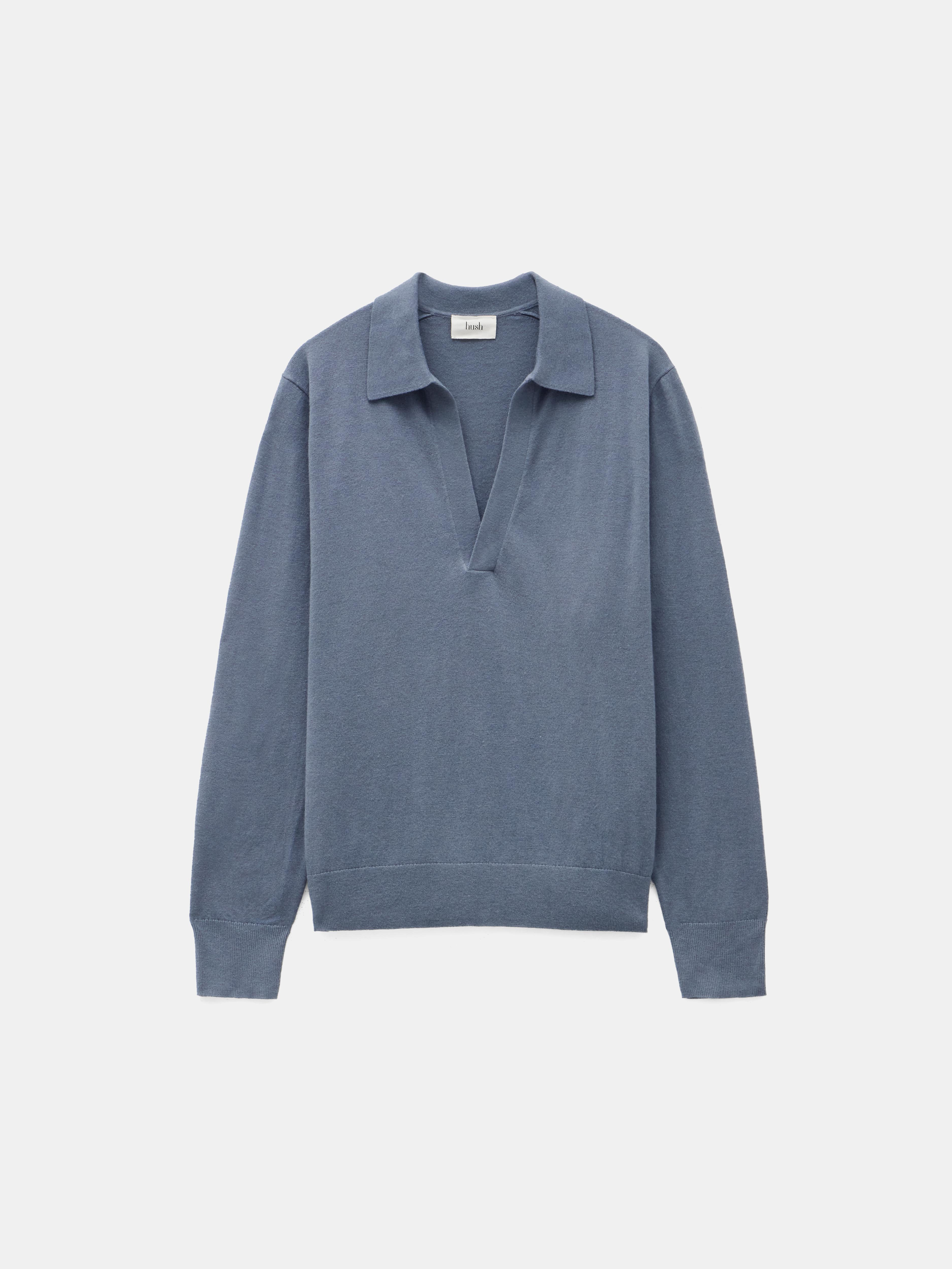 Wool Blend Polo Knitted Jumper