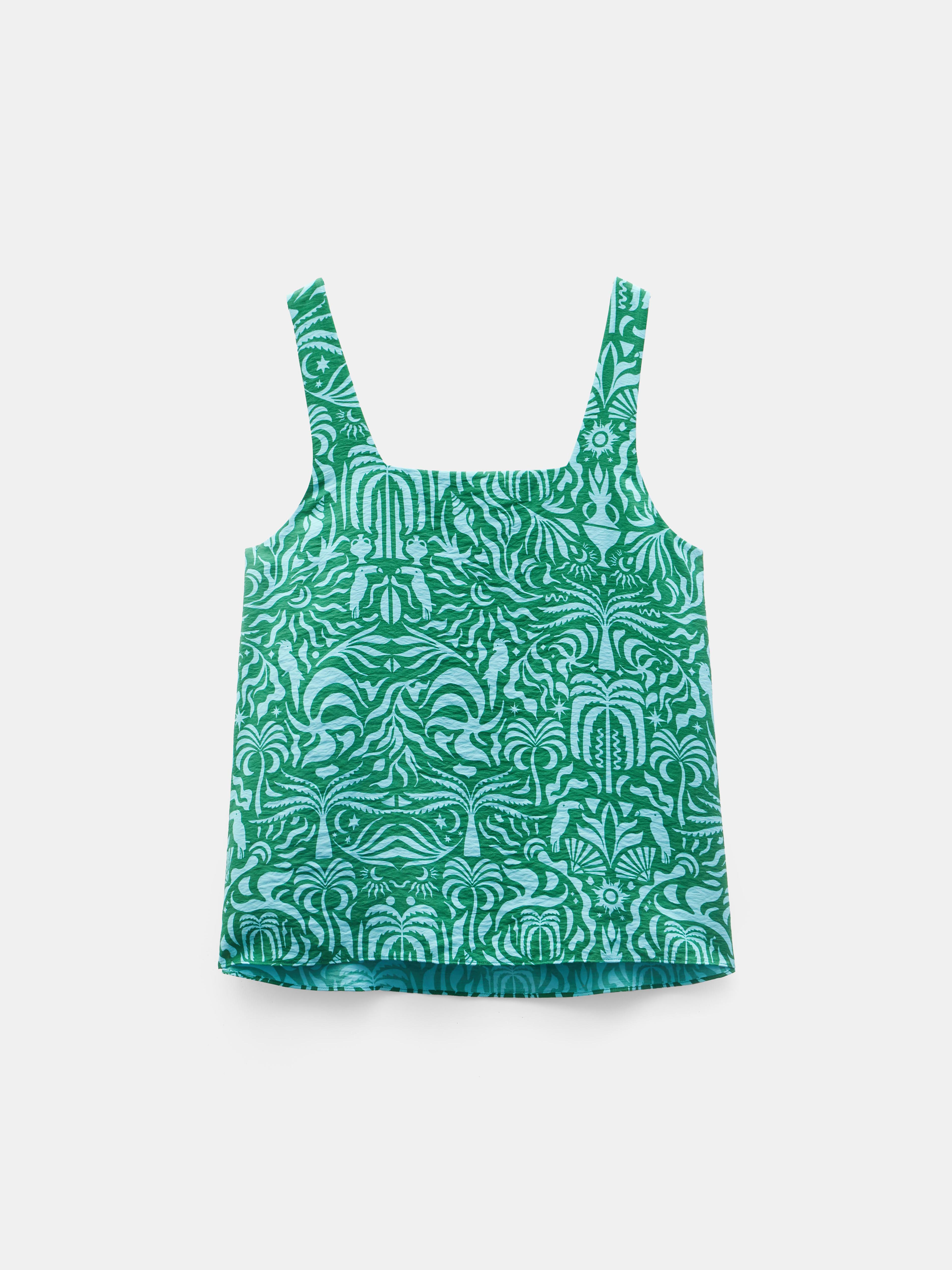 Air Flow Square Neckline Tank Top