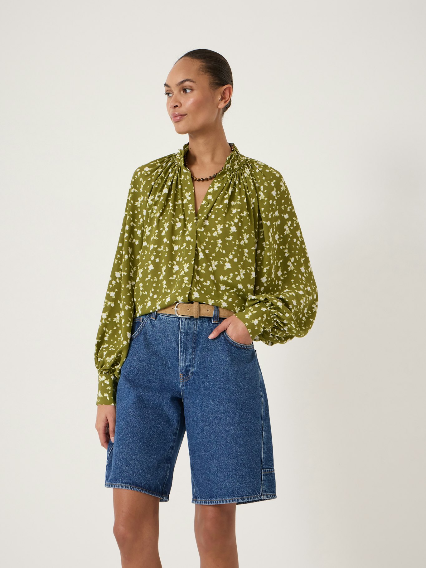 013721-4897-01 Fleur Floaty Chiffon Blouse
