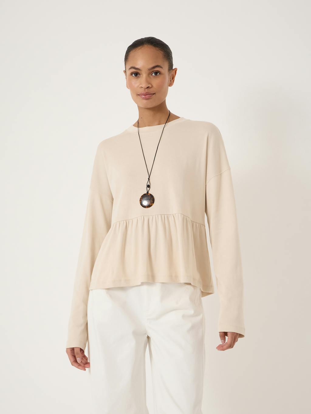 014634-3152-01 Sana Peplum Jersey Top