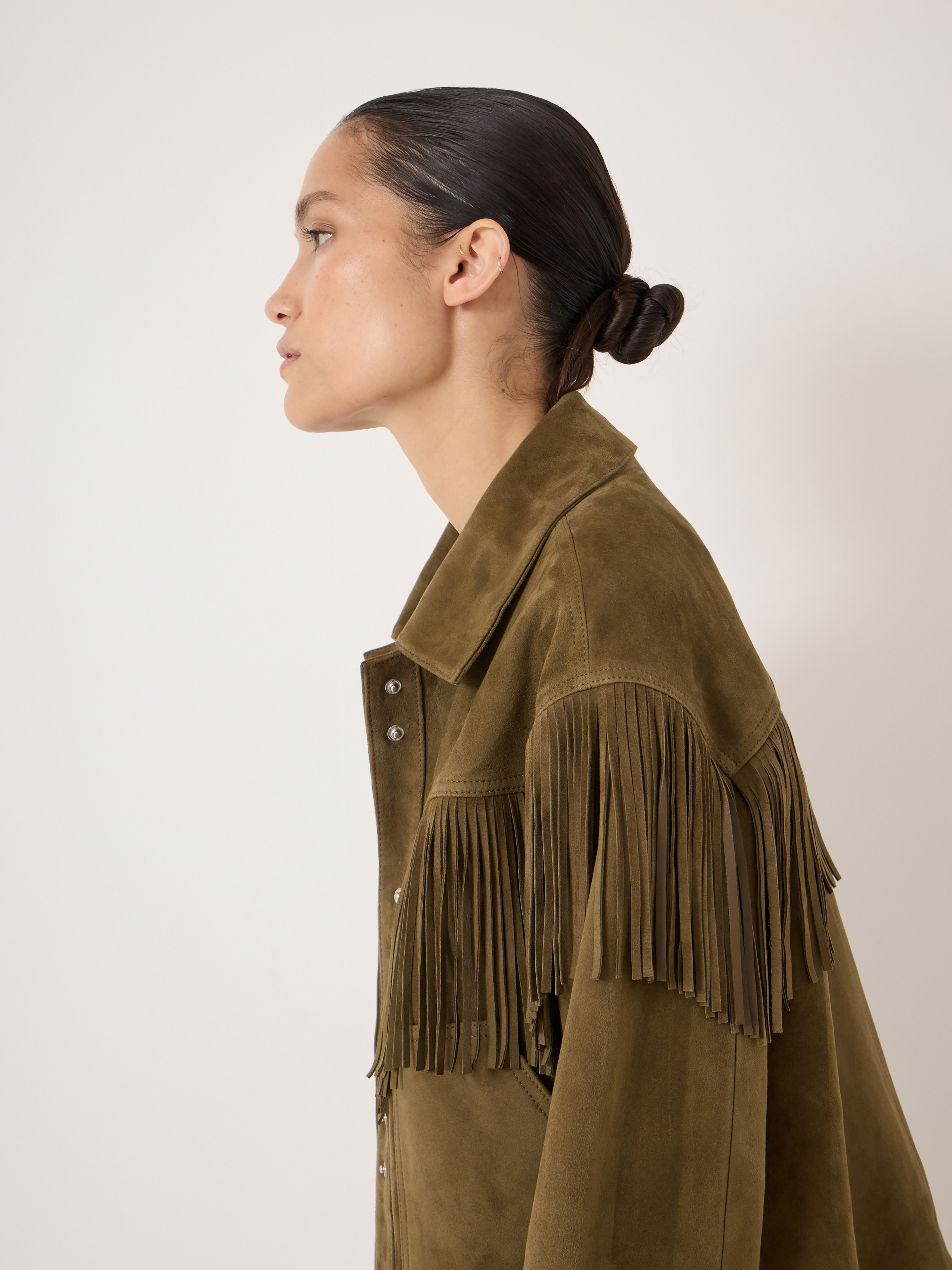 Oona Fringe Suede Jacket