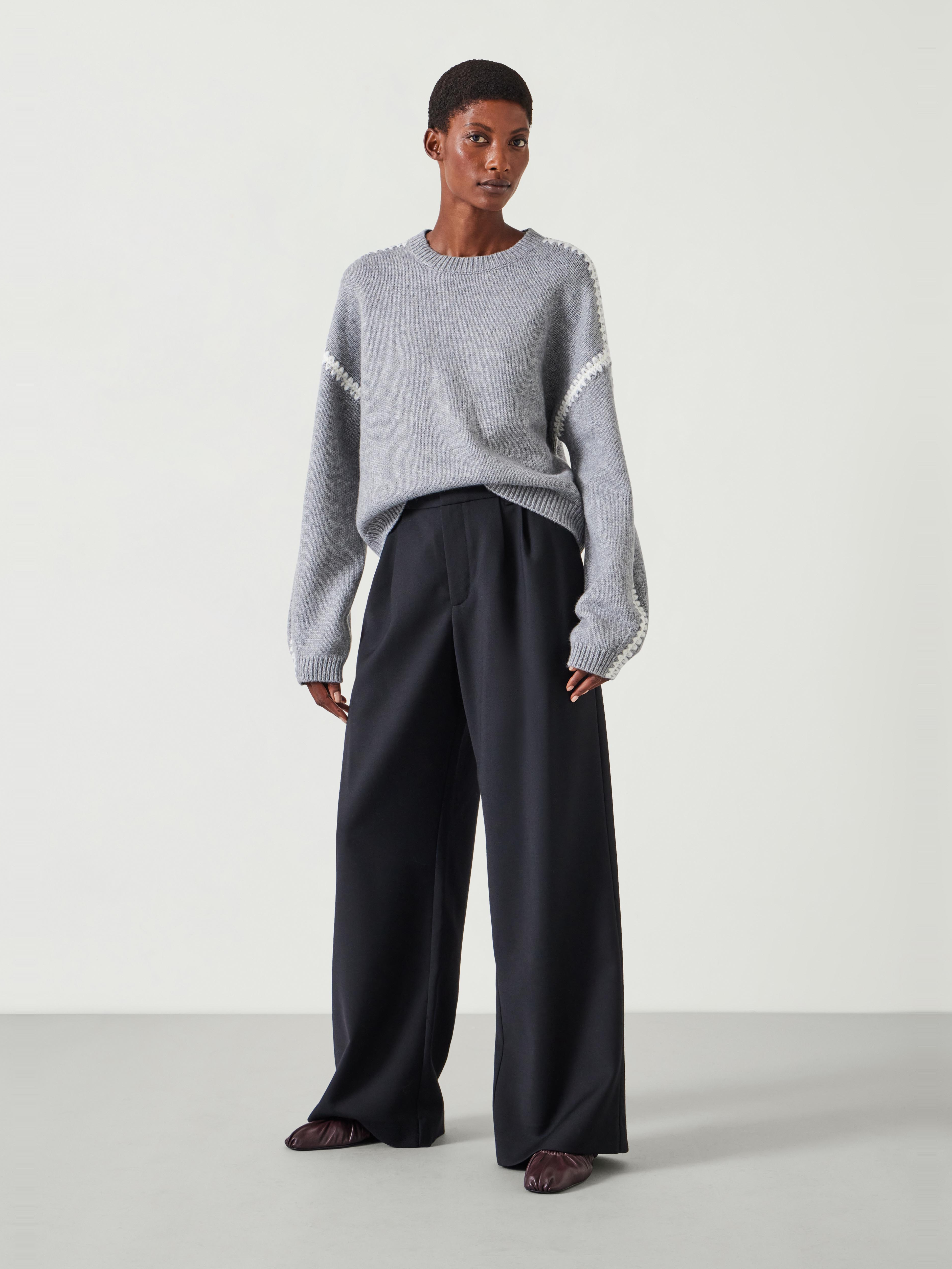 Lya Wool Trousers | Black | hush