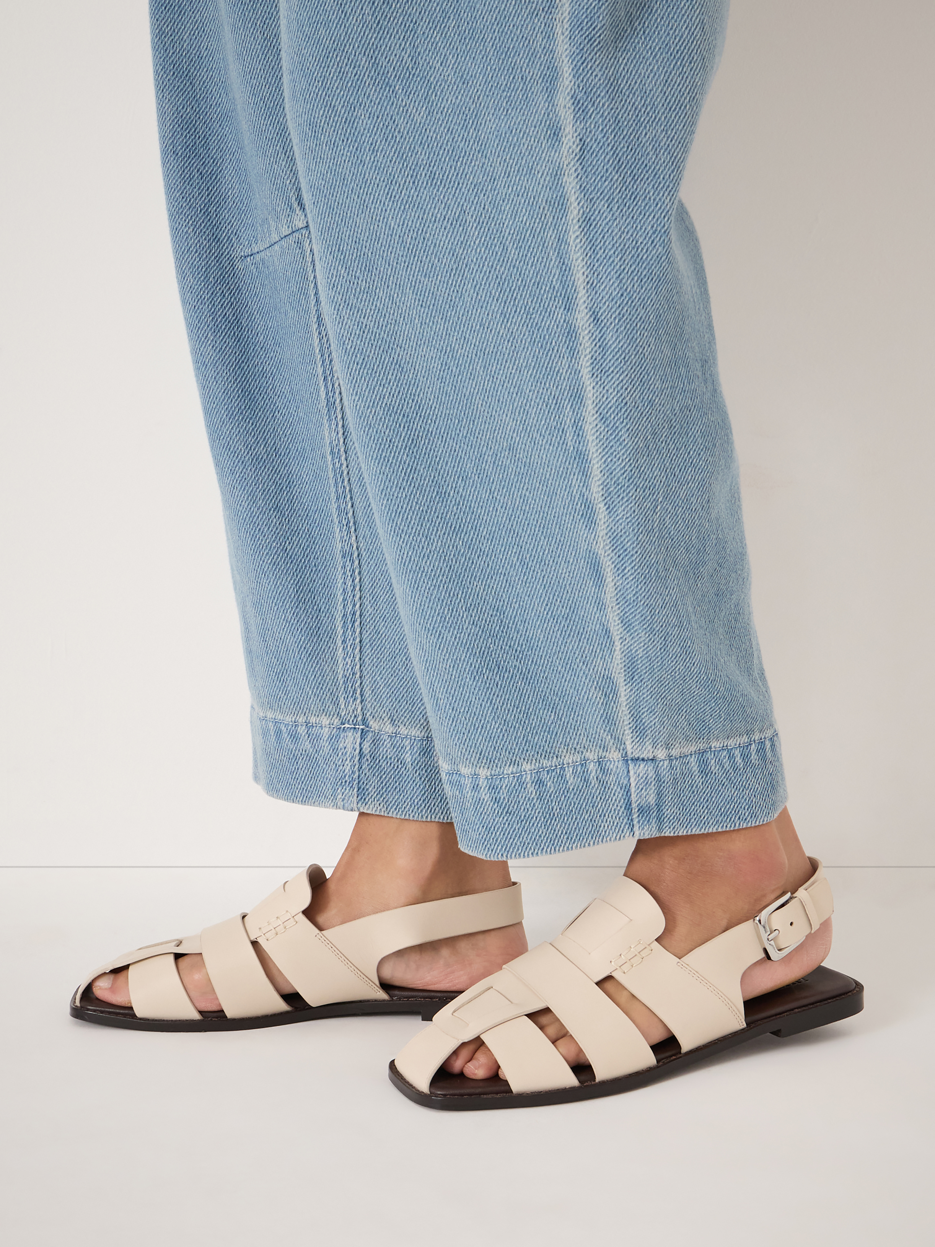 Sena Square Toe Fisherman Sandals