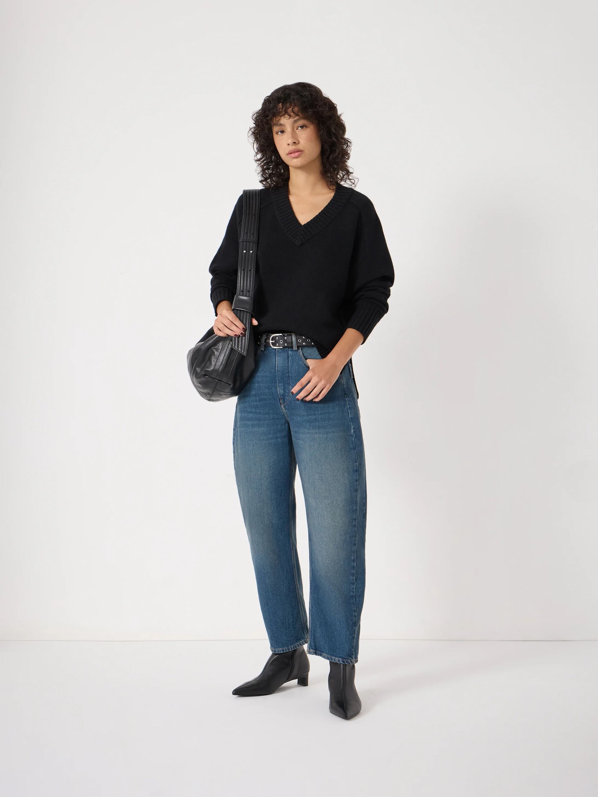 Erica Merino Wool V Neck Jumper