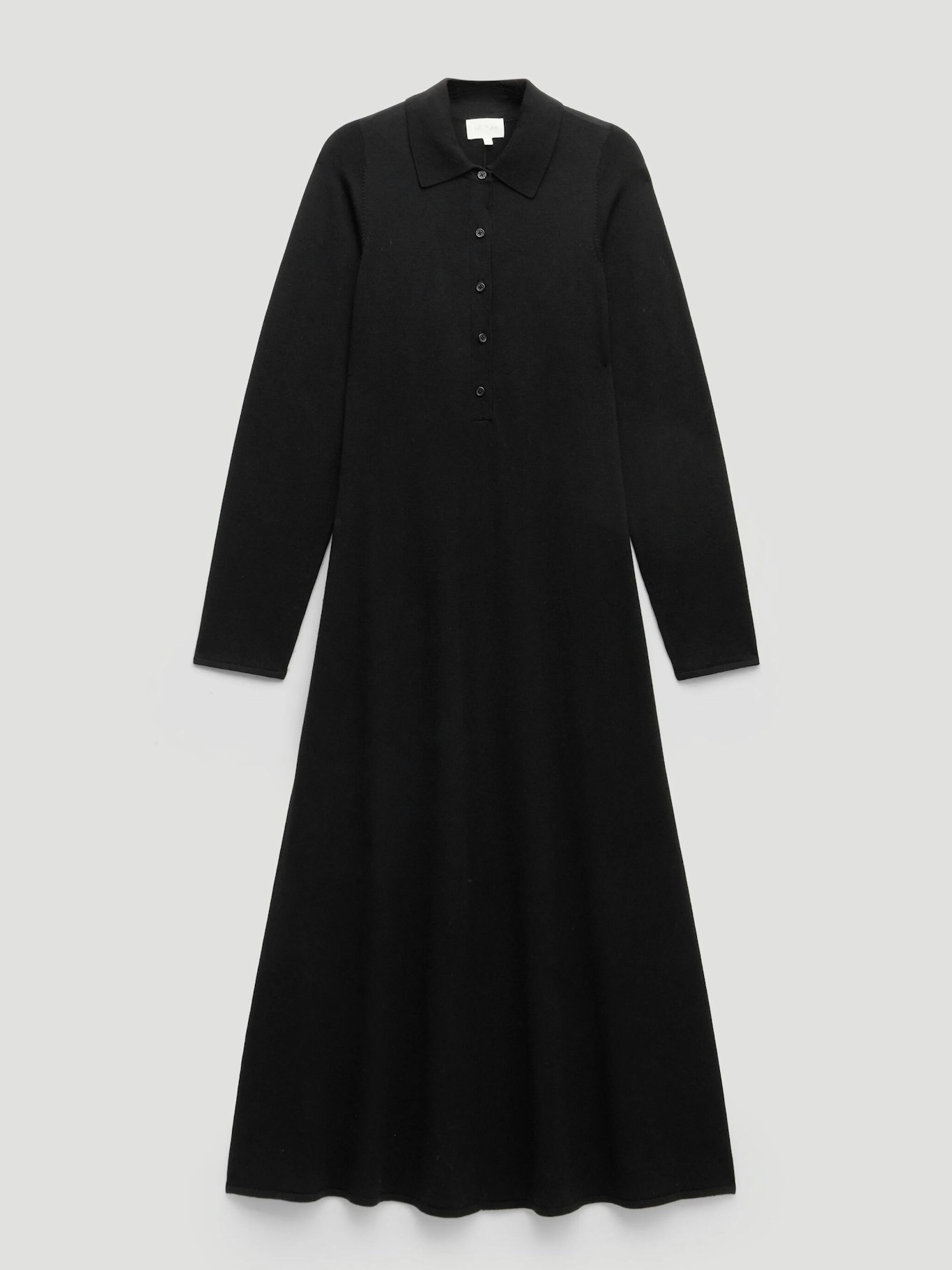 013652-0456-07 Polo Neck Knitted Midi Dress