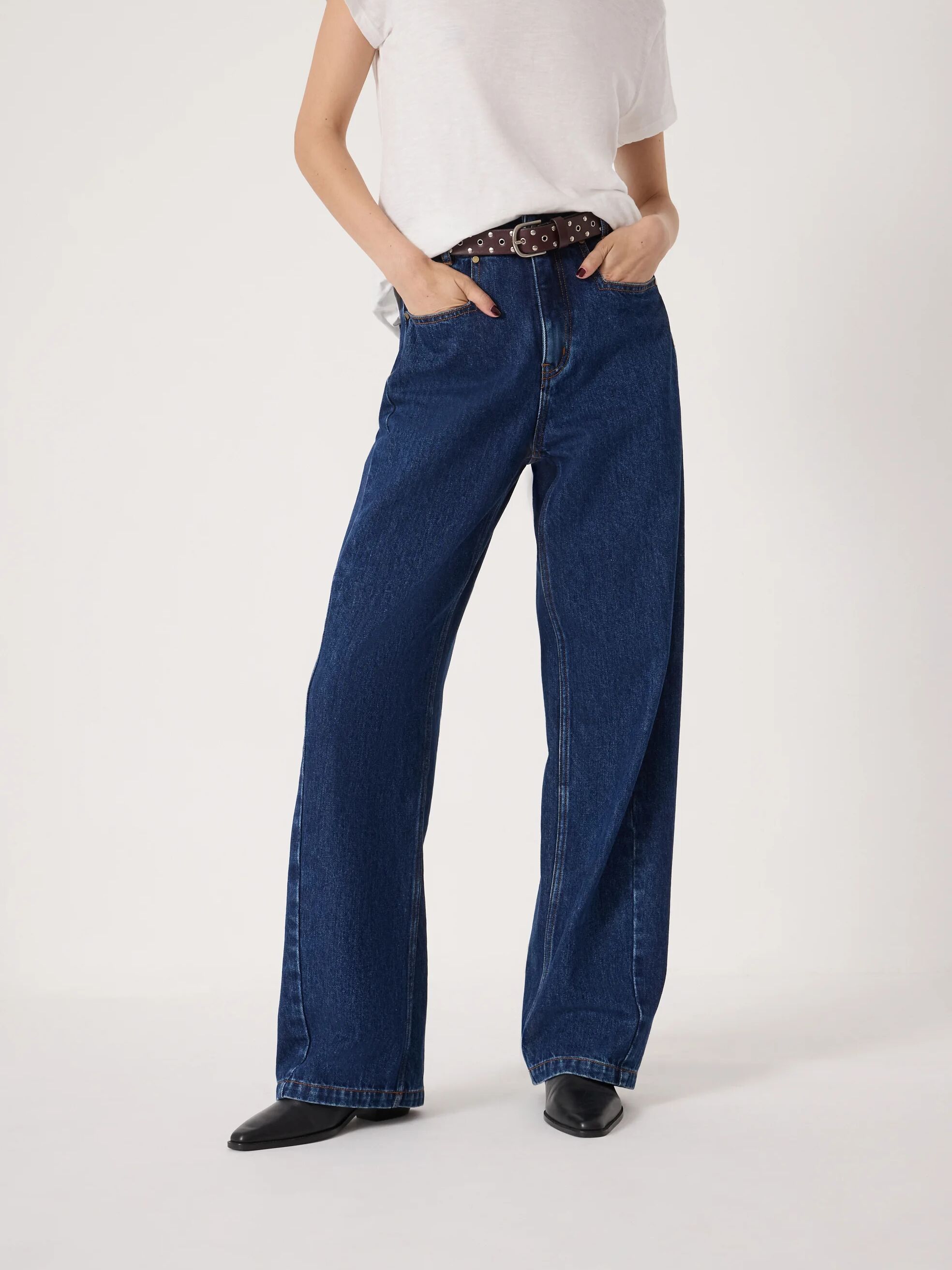 Saskia Straight Seamed Jeans