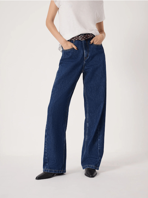 Saskia Straight Seamed Jeans