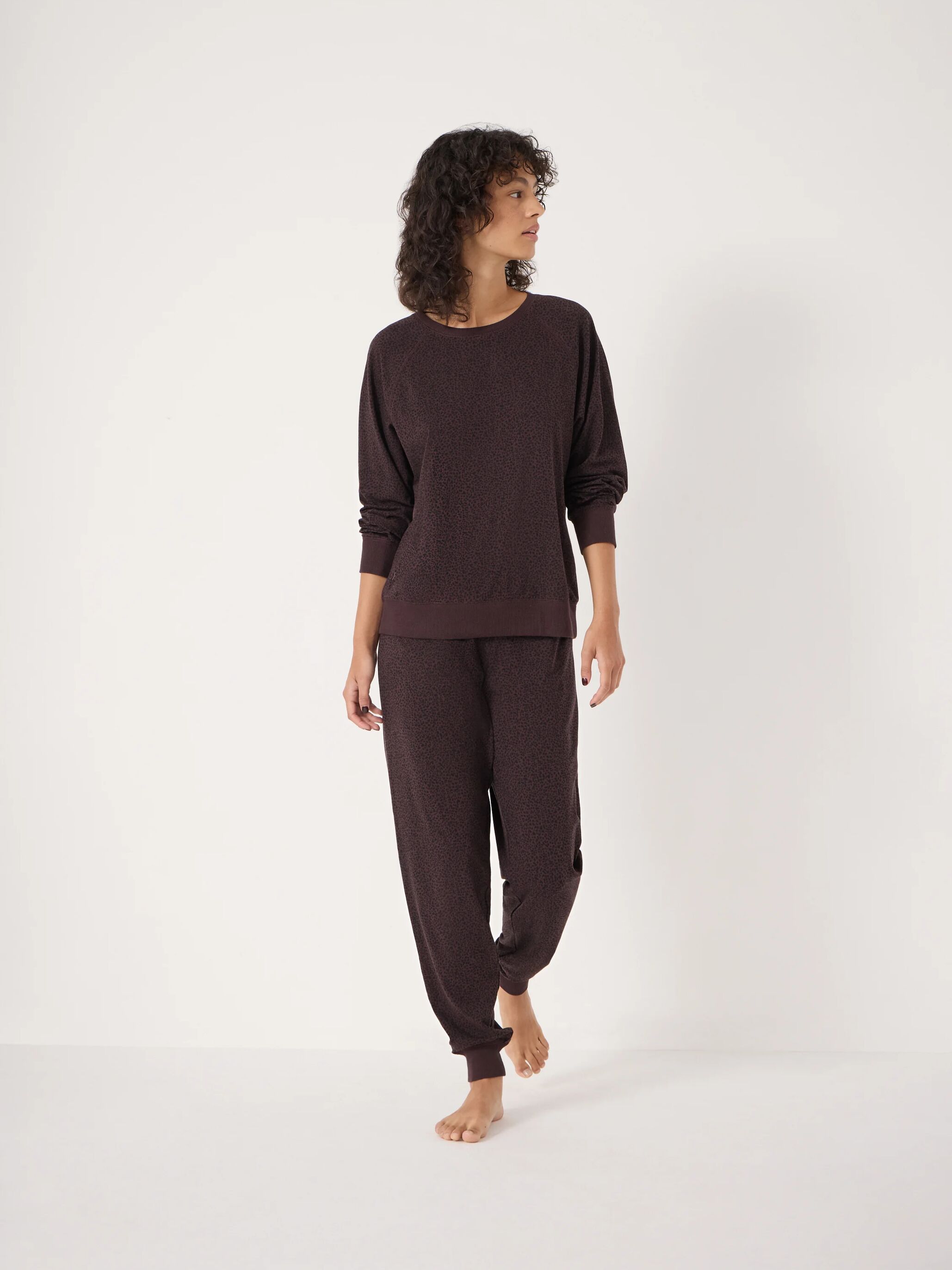 Joelle Jersey Jogger Animal Print Pyjamas