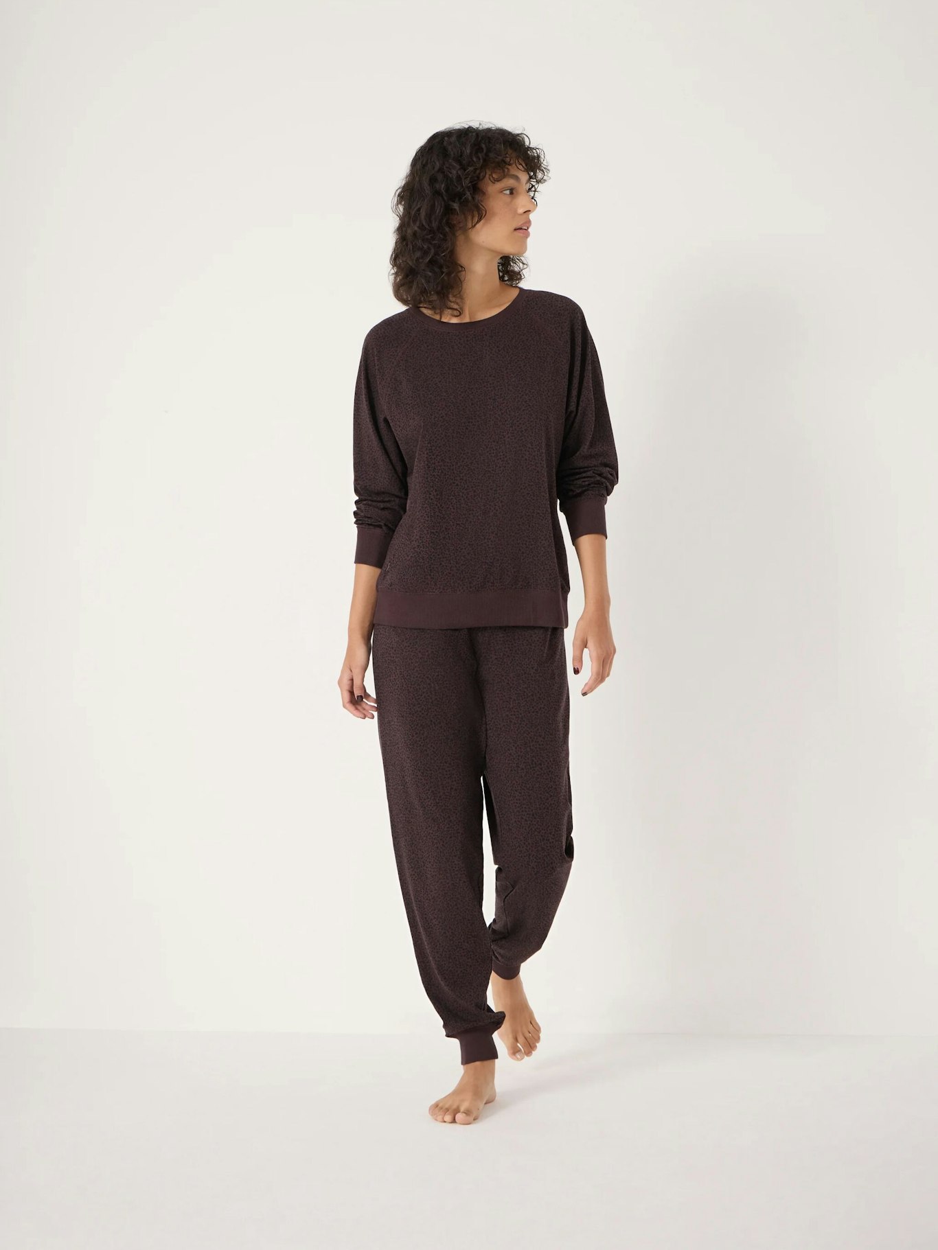 014192-4858-02 Joelle Jersey Jogger Animal Print Pyjamas