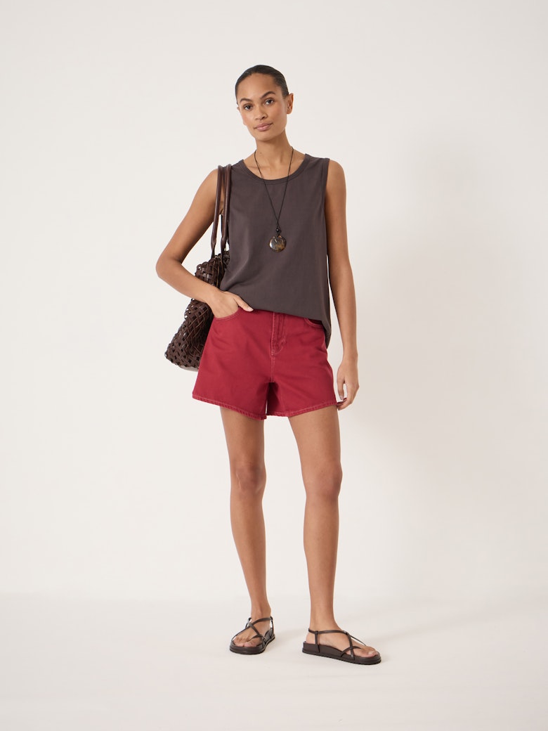 Essential Mid-Rise Denim Shorts