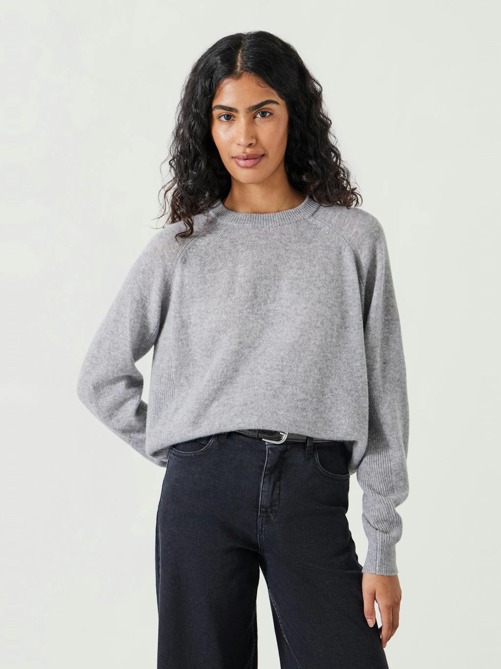 011573-2803-01 Jasmine Cashmere Rib Detail Jumper