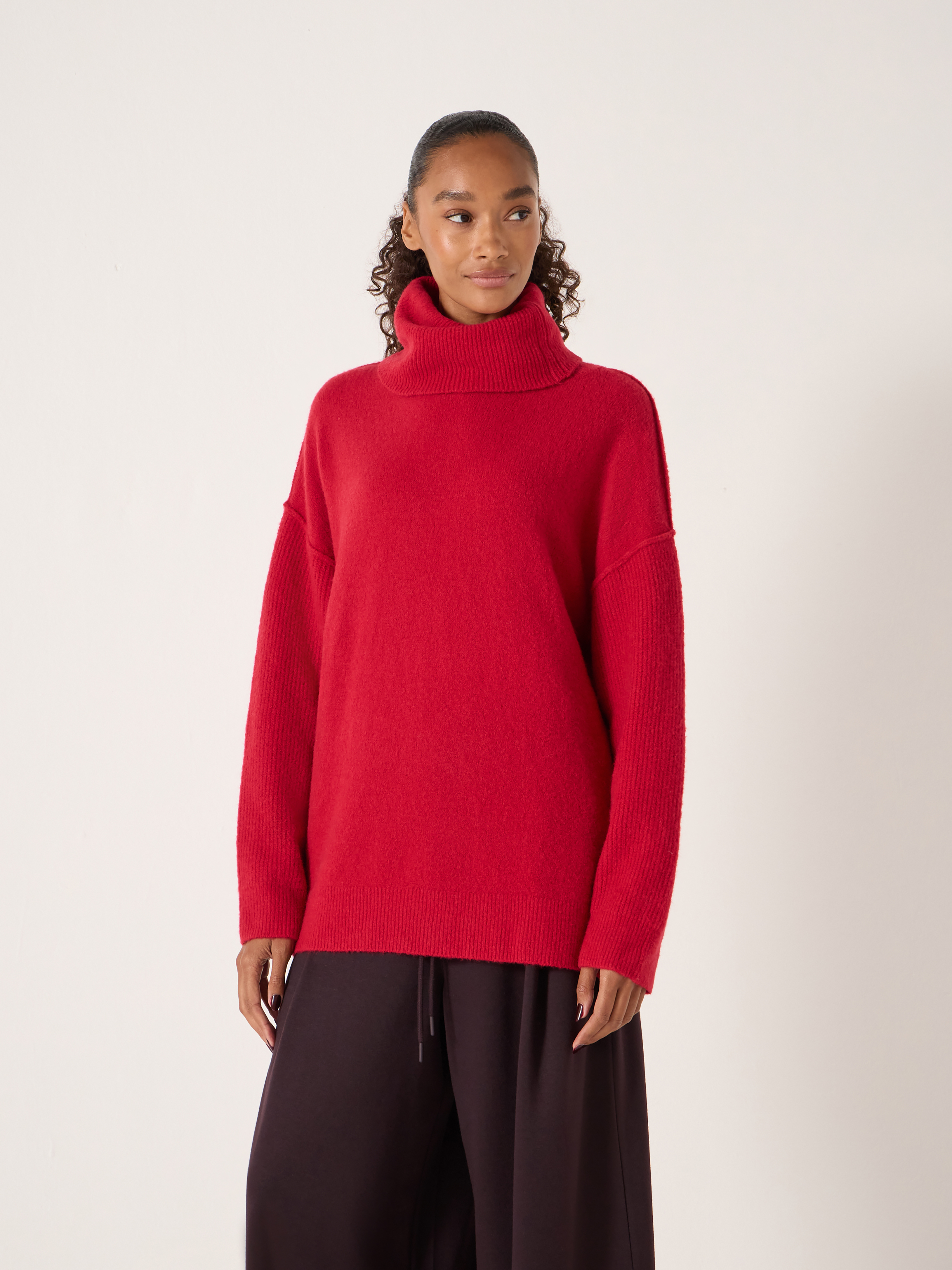 Meryl Wool Blend Roll Neck Jumper