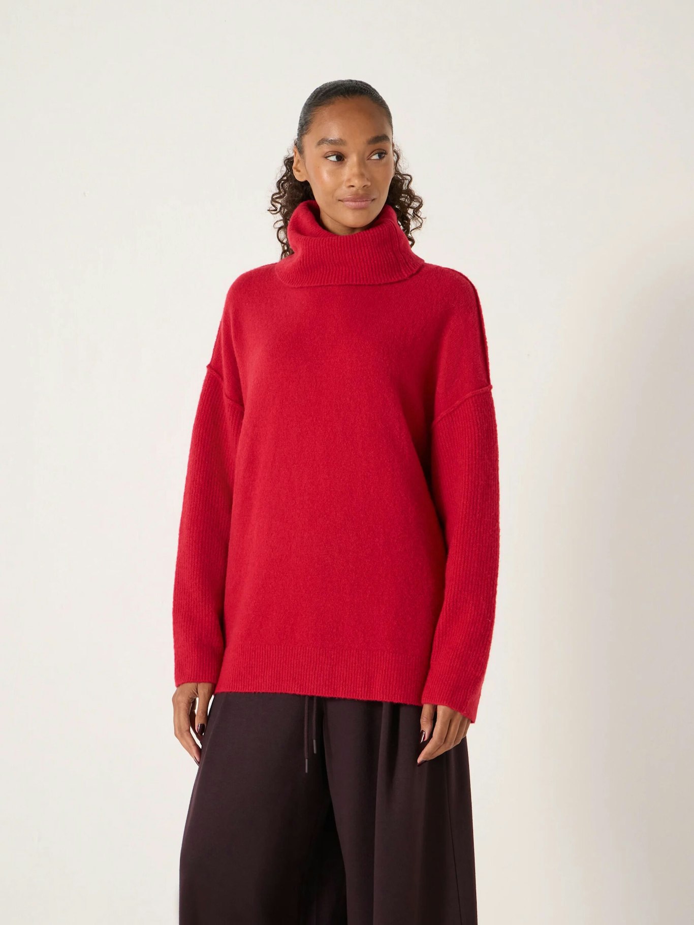 014200-1064-02 Meryl Wool Blend Roll Neck Jumper